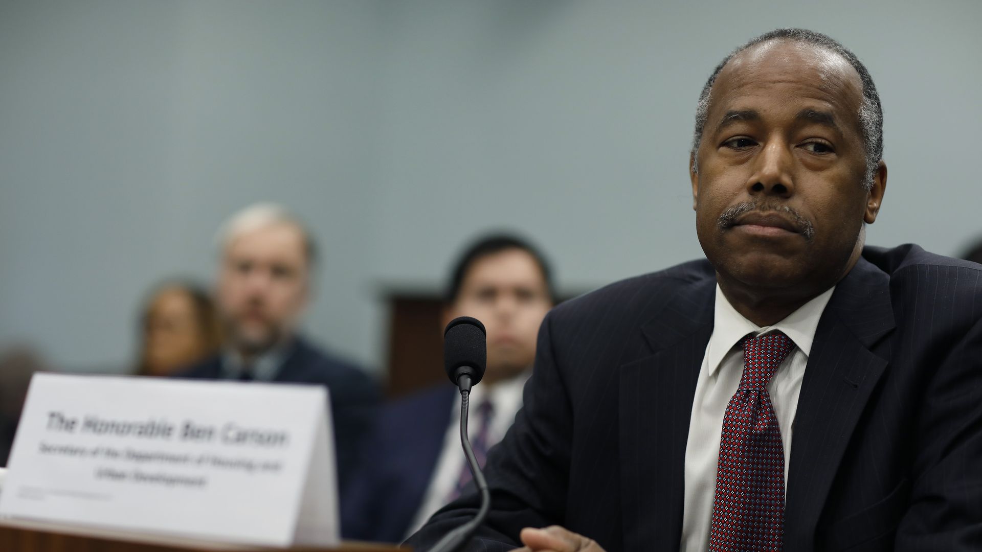 Ben Carson looking sad