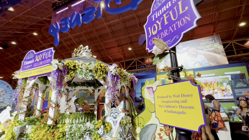 A display at Essence Fest with a gazebo similar to what designers say will be used in the new traveling Tiana's Bayou Adventure exhibit at Children's Museum of Indianapolis. 