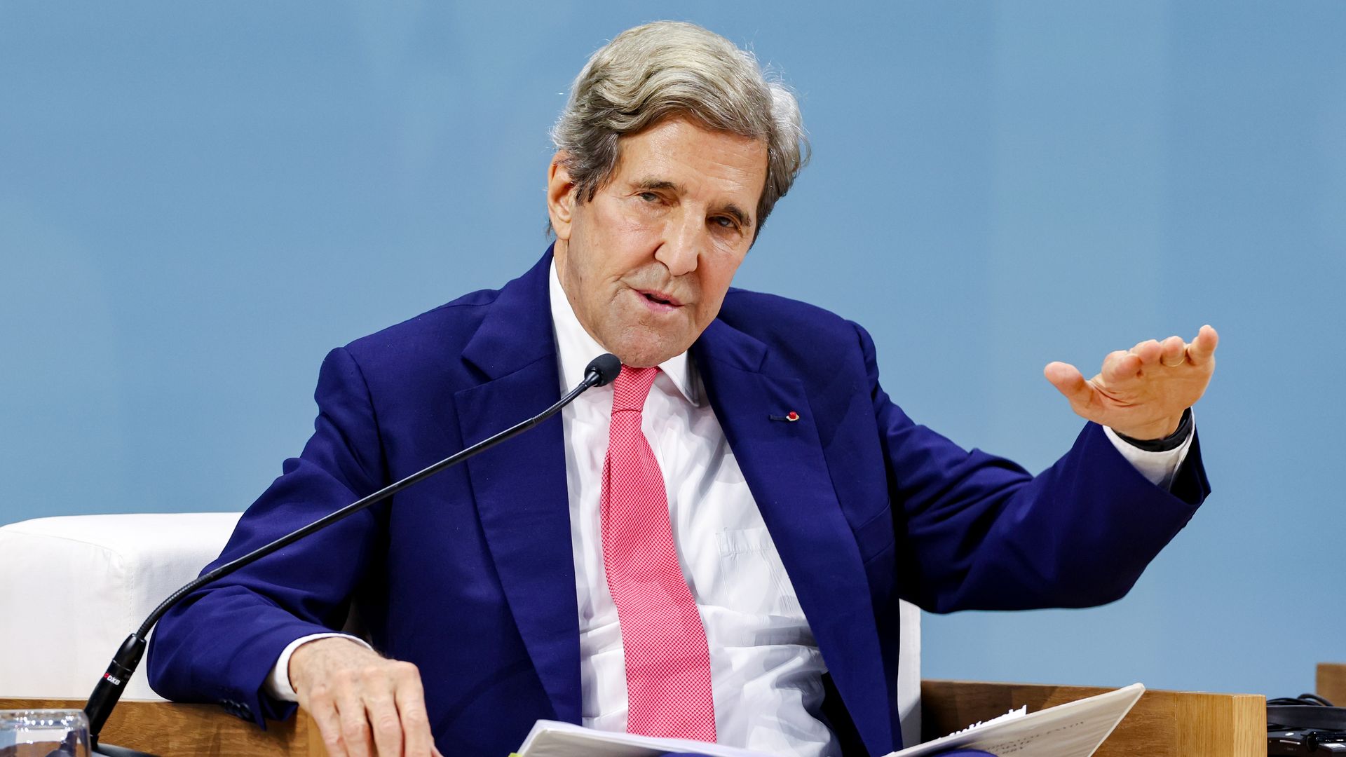 John Kerry, Special Presidential Envoy for Climate for the United States of America speaks onstage at the Health Day Opening Session at Al Waha Theatre during the UN Climate Change Conference COP28 at Expo City Dubai on December 3, 2023 in Dubai, United Arab Emirates.