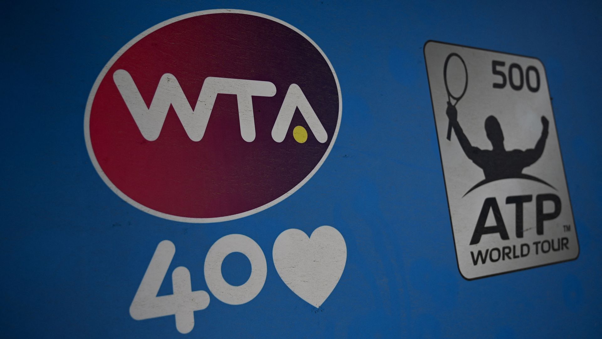 The WTA and ATP logos