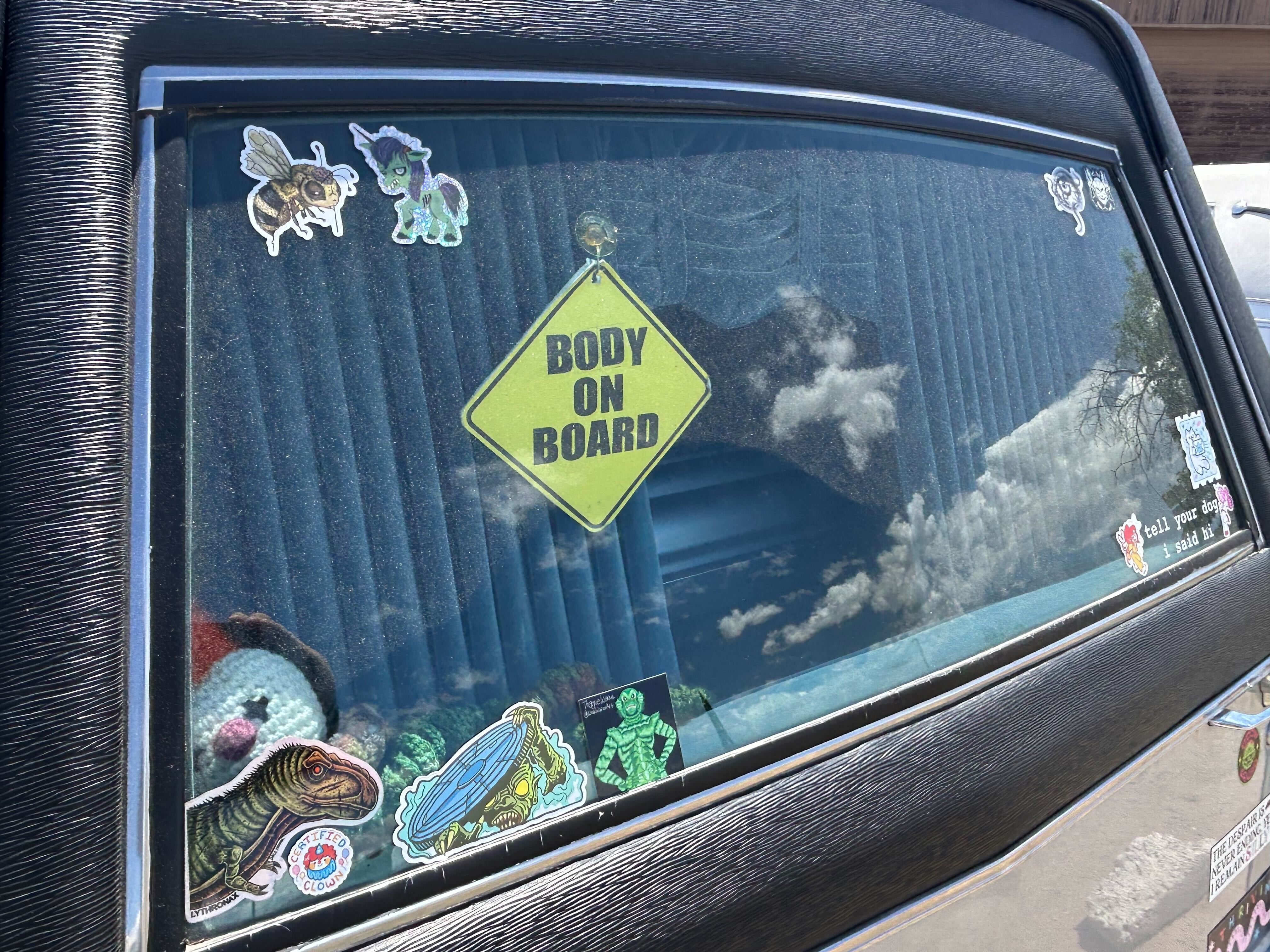 Body on board at HearseCon.