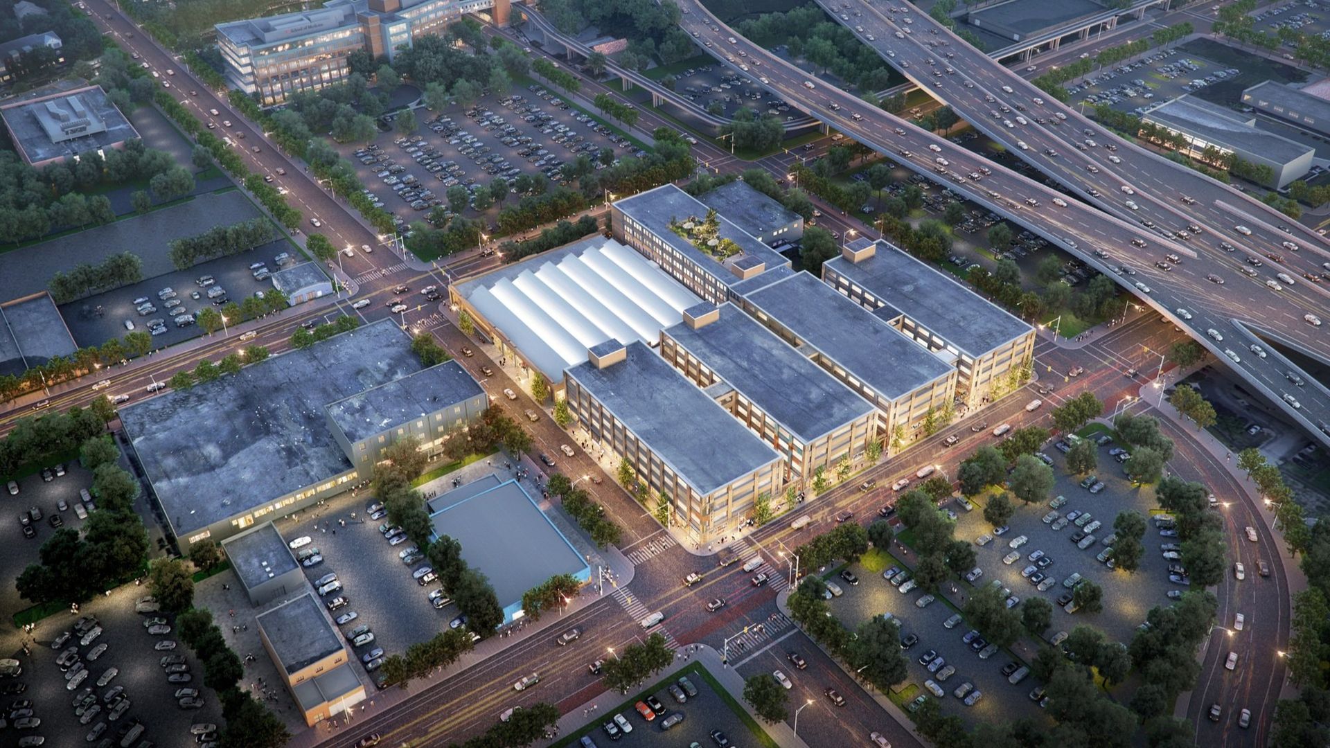 Aerial view of The Stutz