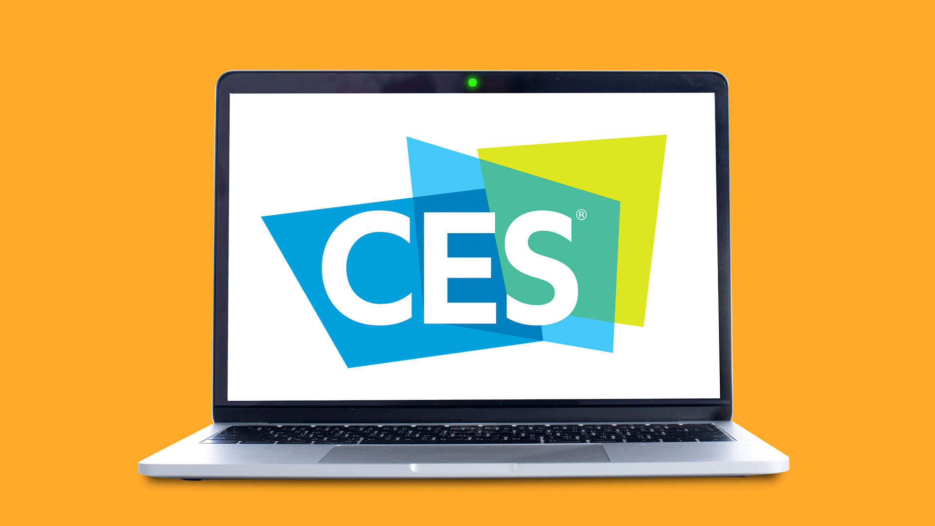 An illustration of the CES logo on a computer screen