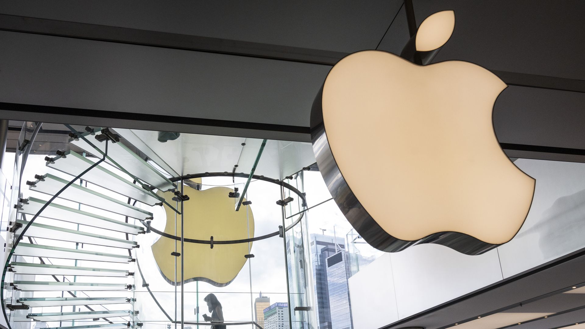 Inside of an apple store