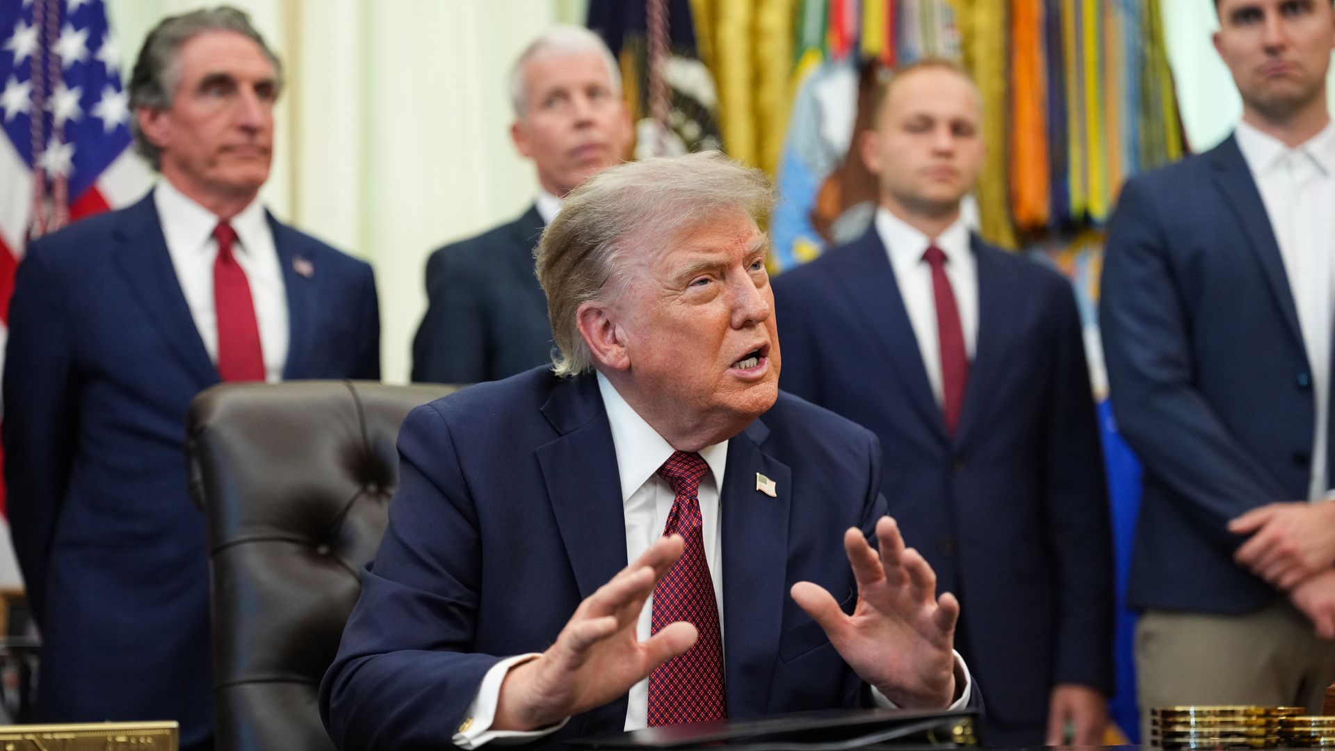President Trump, after an announcement on American nuclear innovation in the Oval Office Friday, answered questions from reporters.
