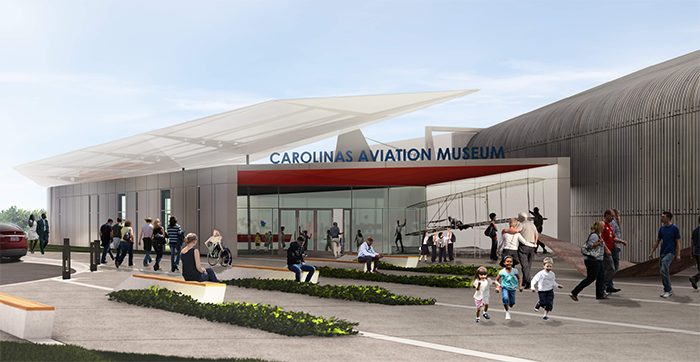 Rendering courtesy of Carolinas Aviation Museum
