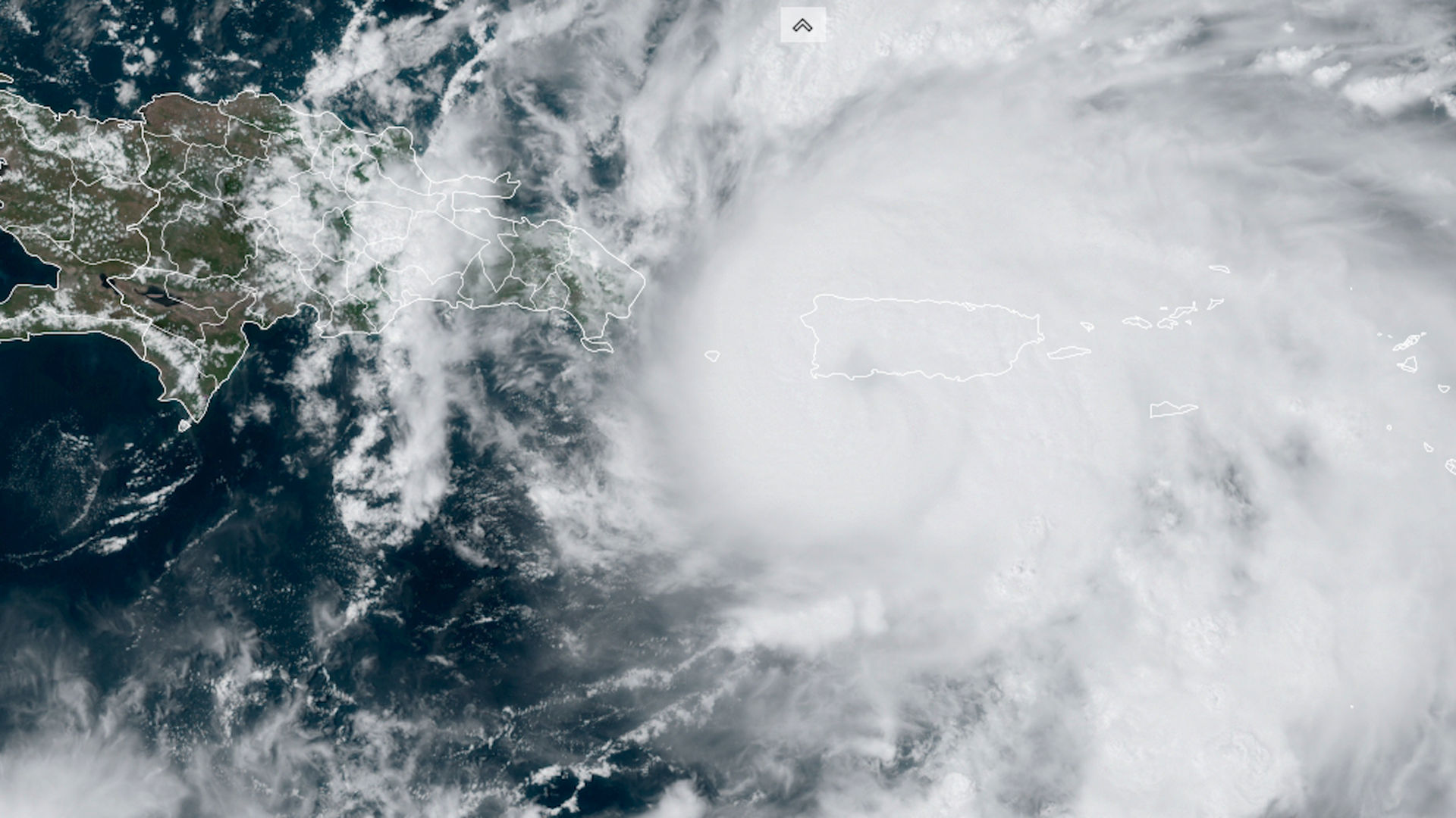 Hurricane Fiona entering Puerto Rico