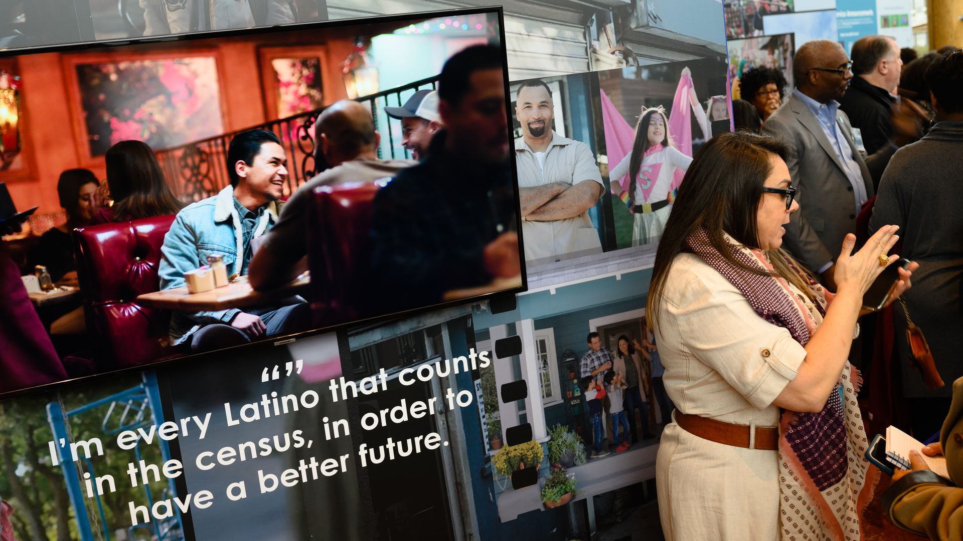 The Census Bureau television ad that tried to appeal to Latinos to participate. 