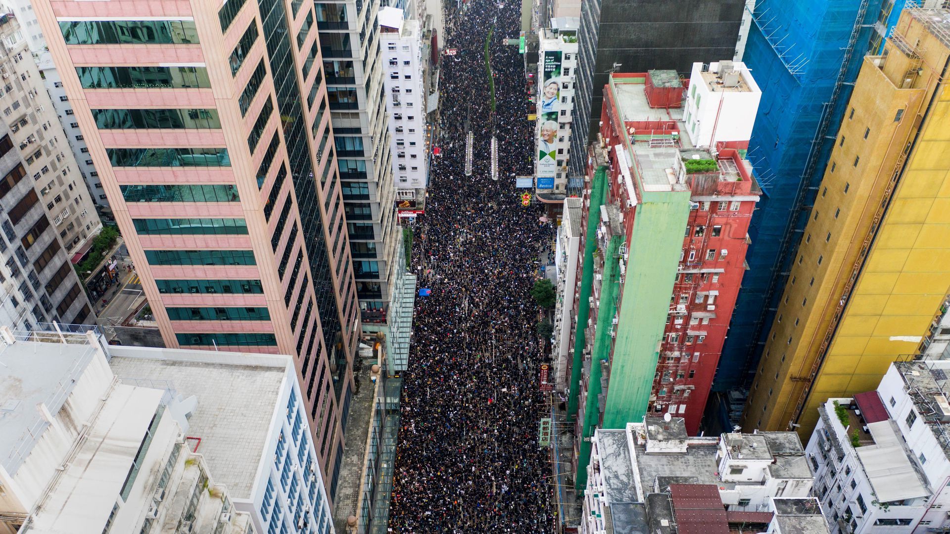 Mass protests in Hong Kong
