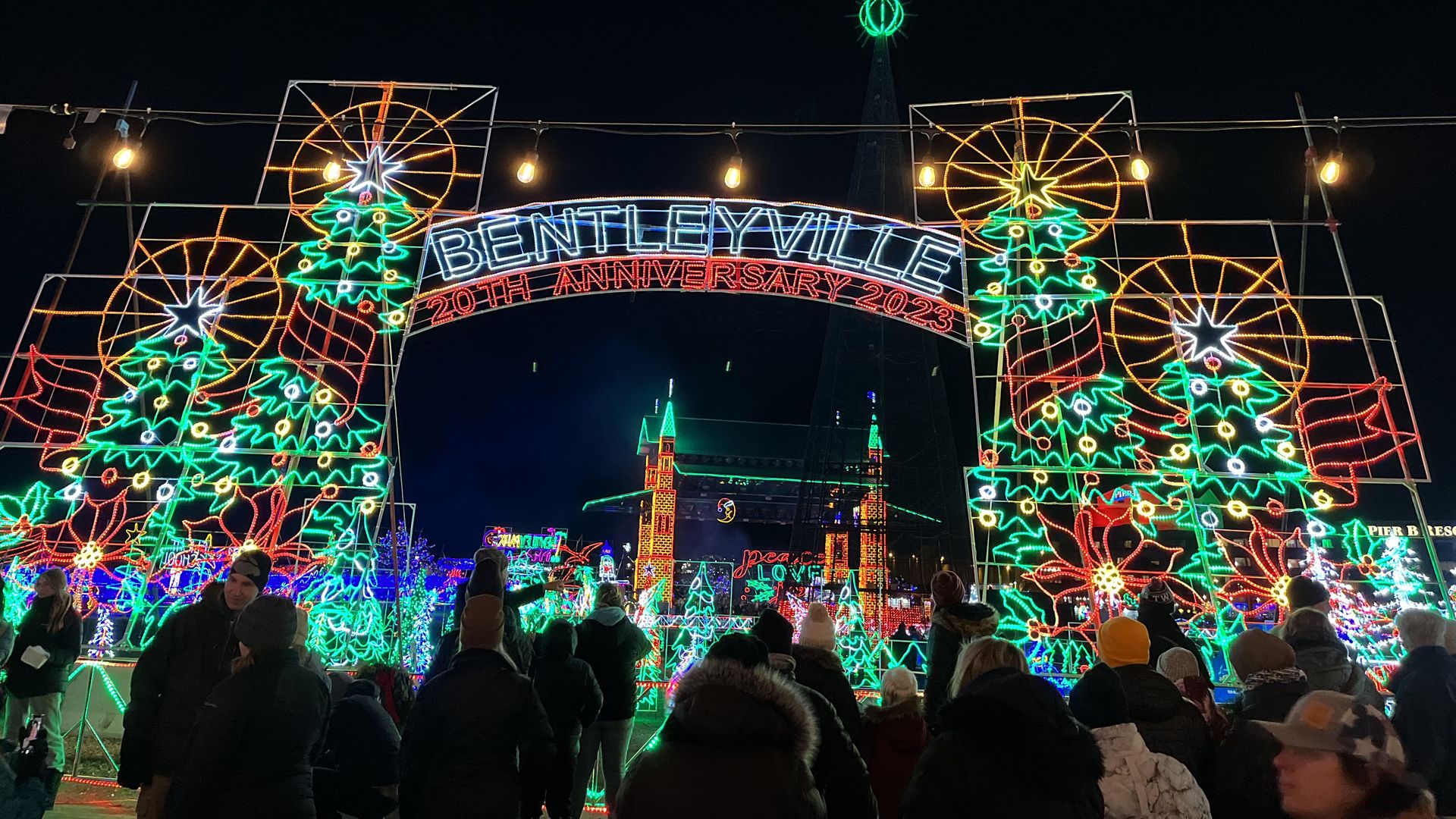 A light display at Bentleyville 