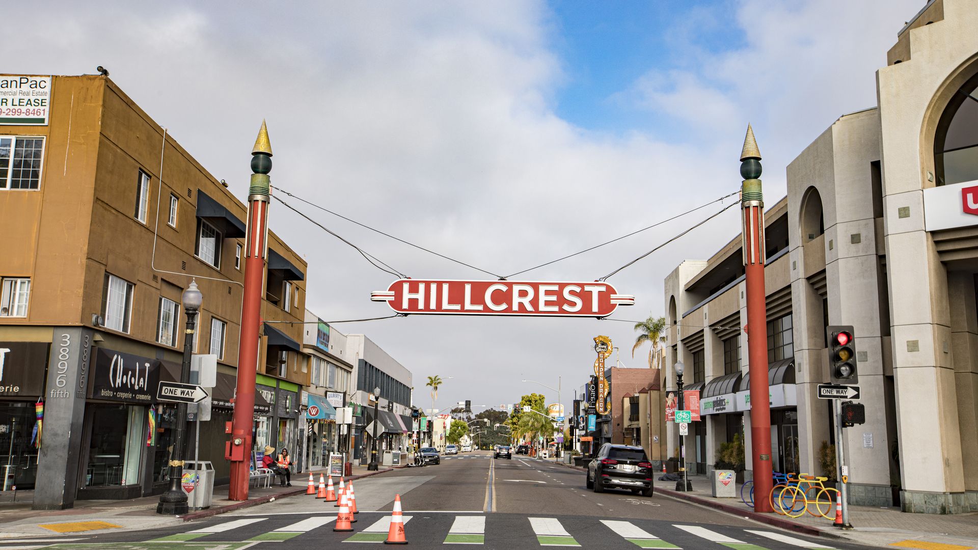 The Hillcrest gateway sign