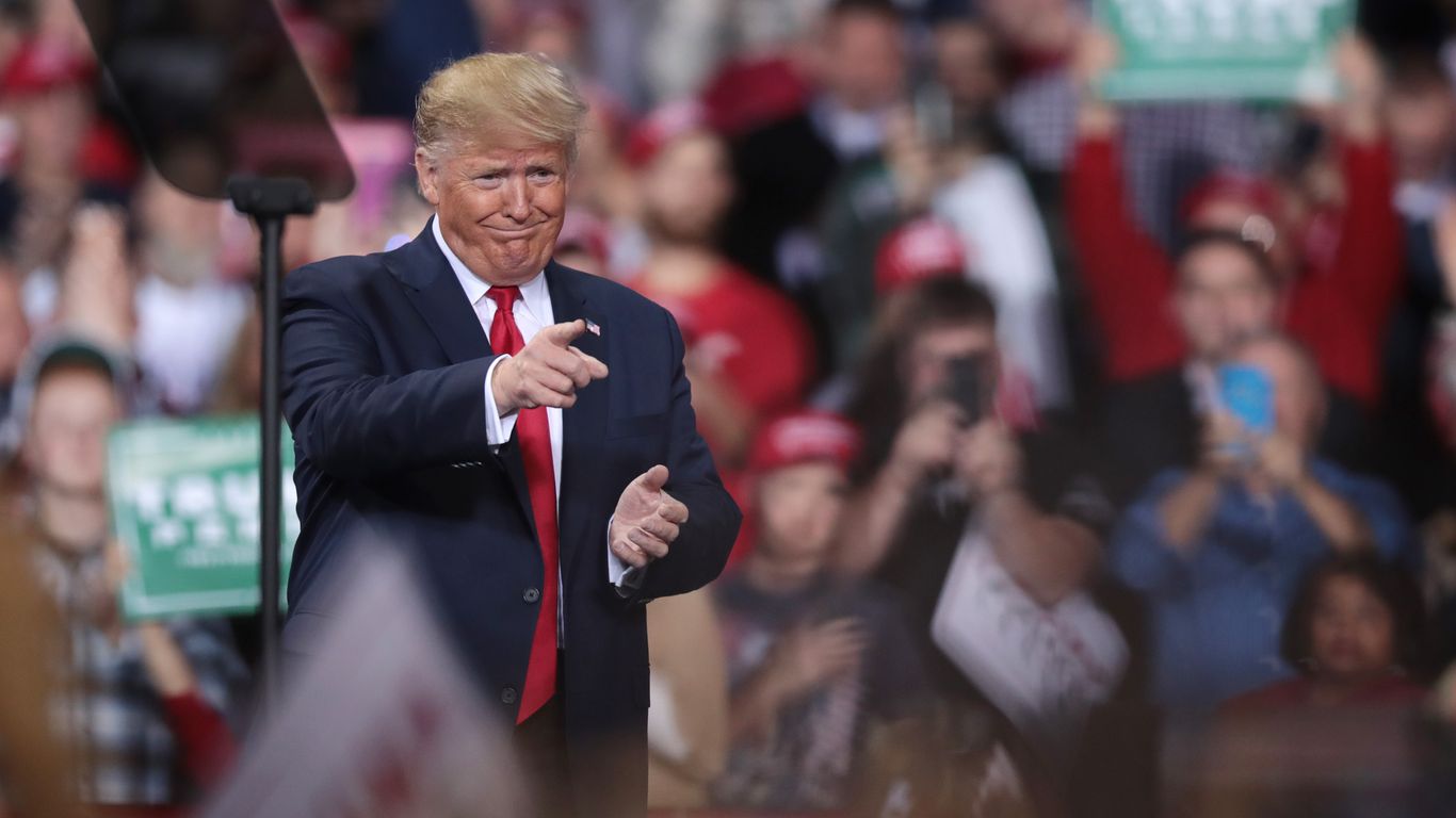 Trump rallies Michigan supporters minutes into his impeachment
