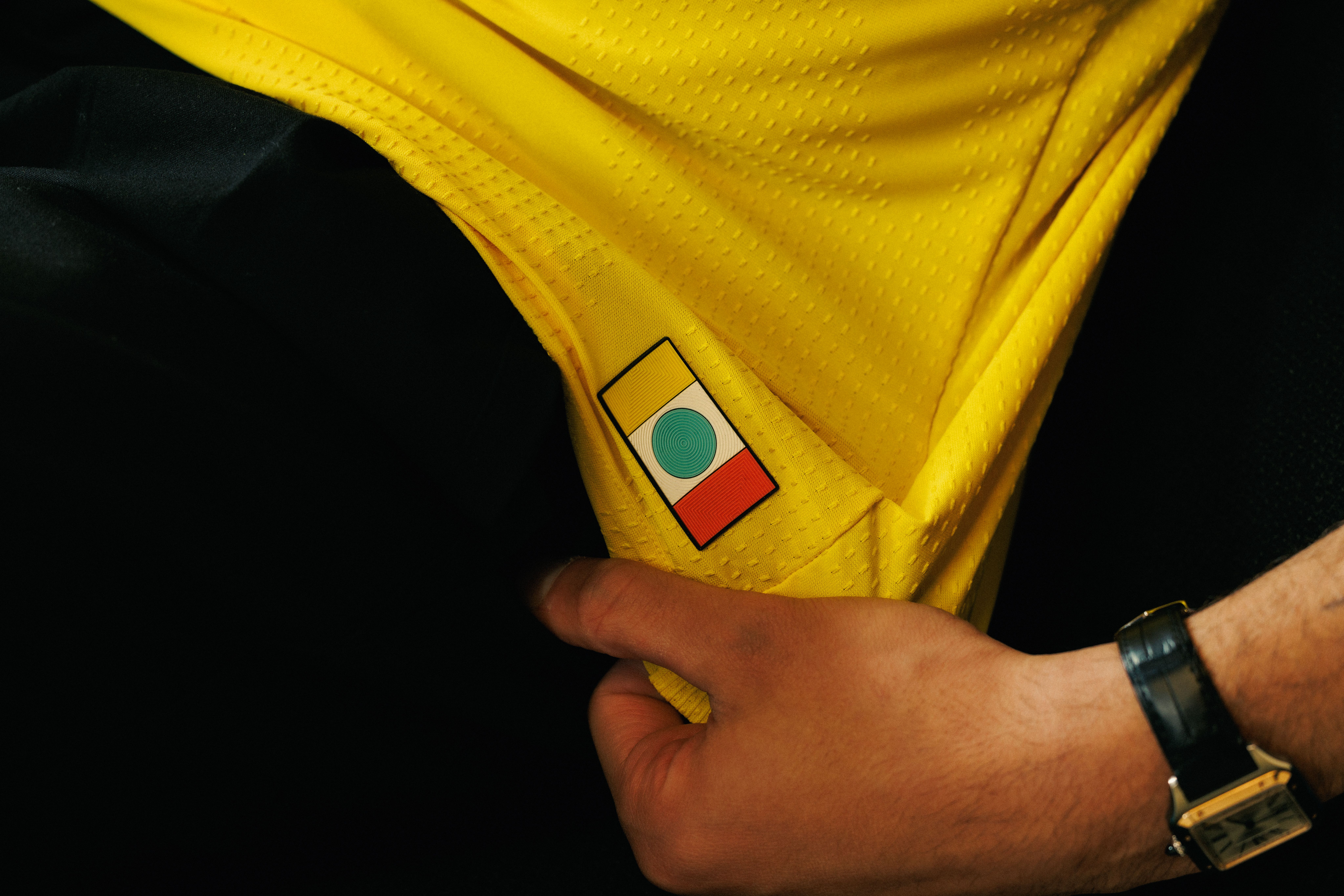 The Columbus flag-inspired "jock tag" on the new Crew jersey