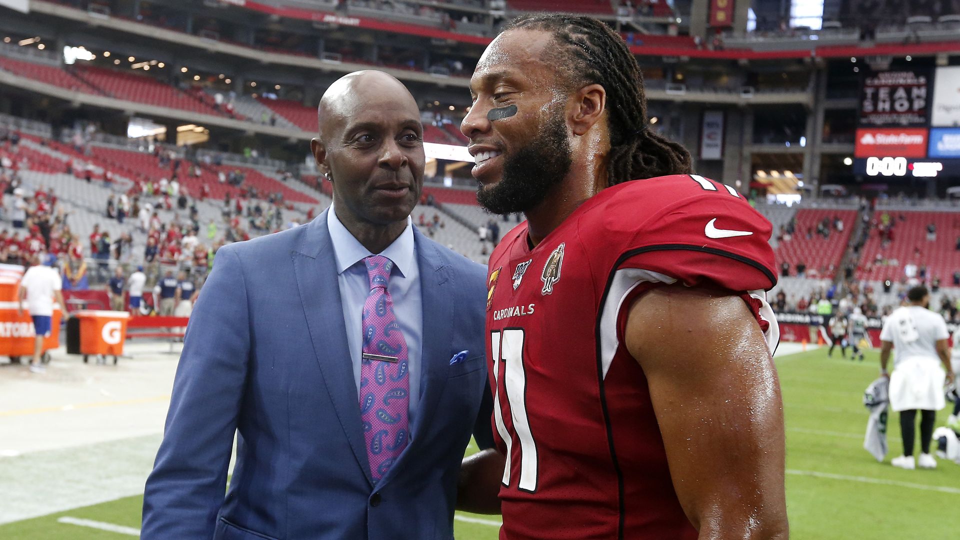 Jerry Rice and Larry Fitzgerald