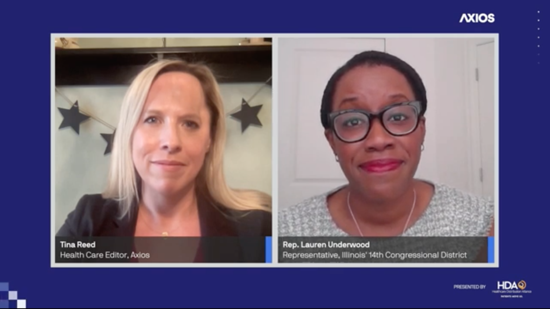 Rep. Lauren Underwood with Axios' Tina Reed.