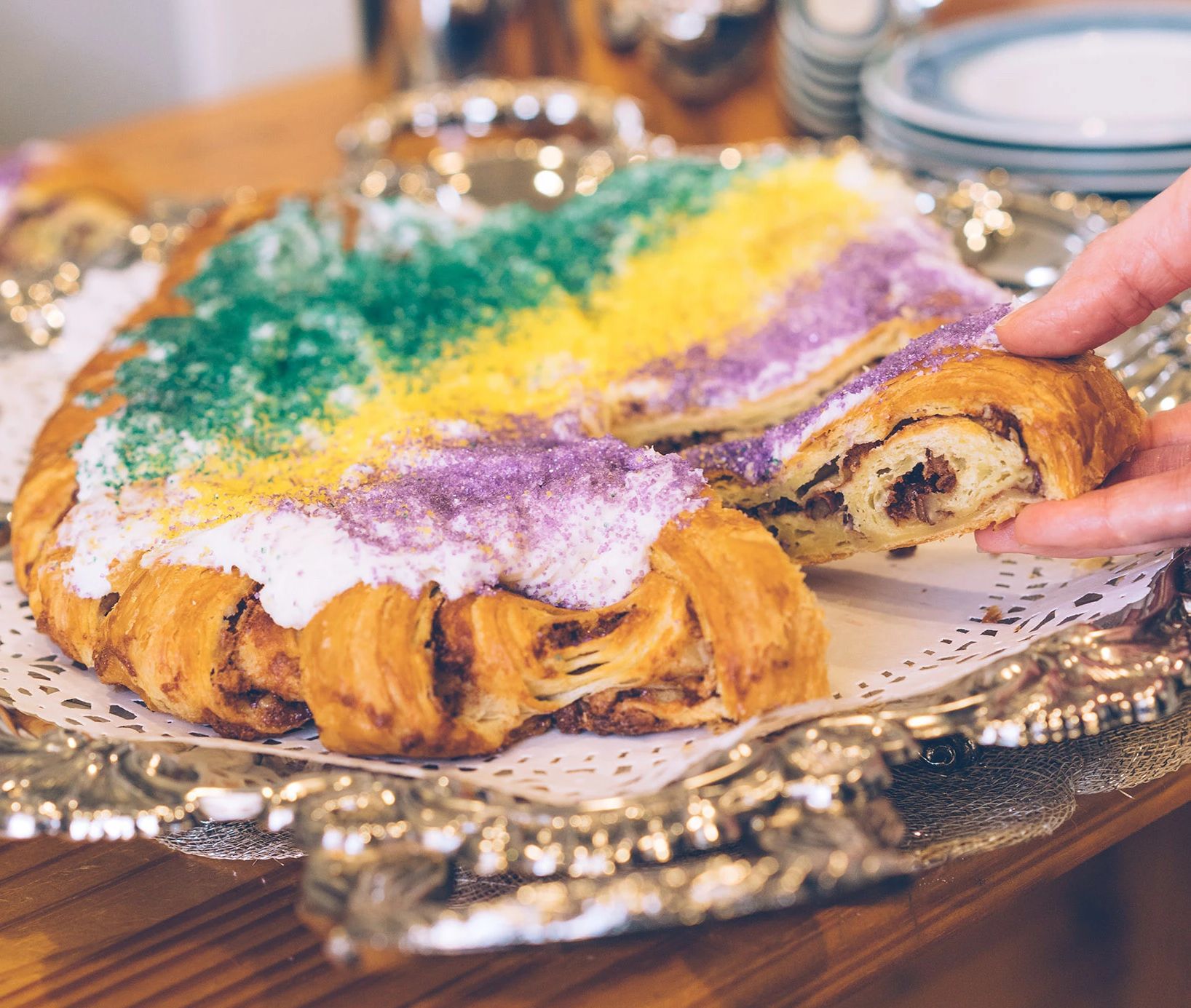 mardi gras king cake shipped