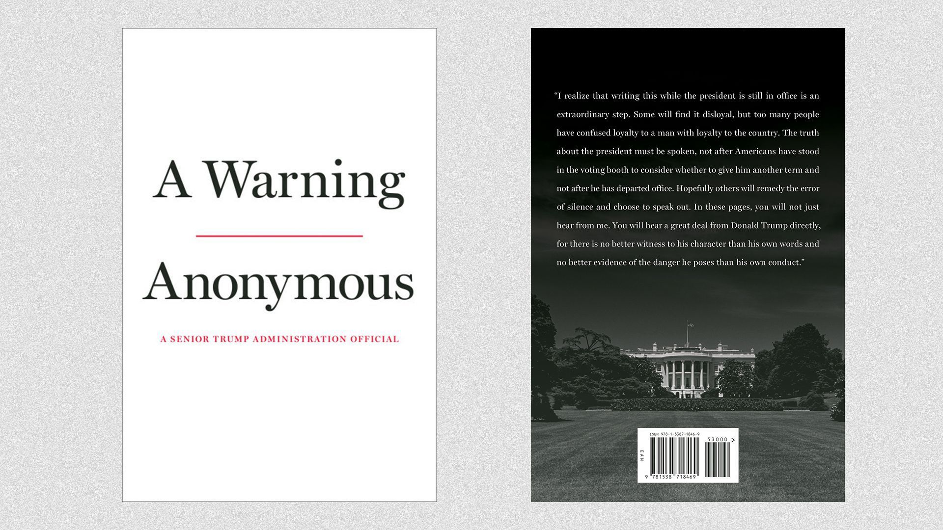 The cover of the book "A Warning," by Anonymous