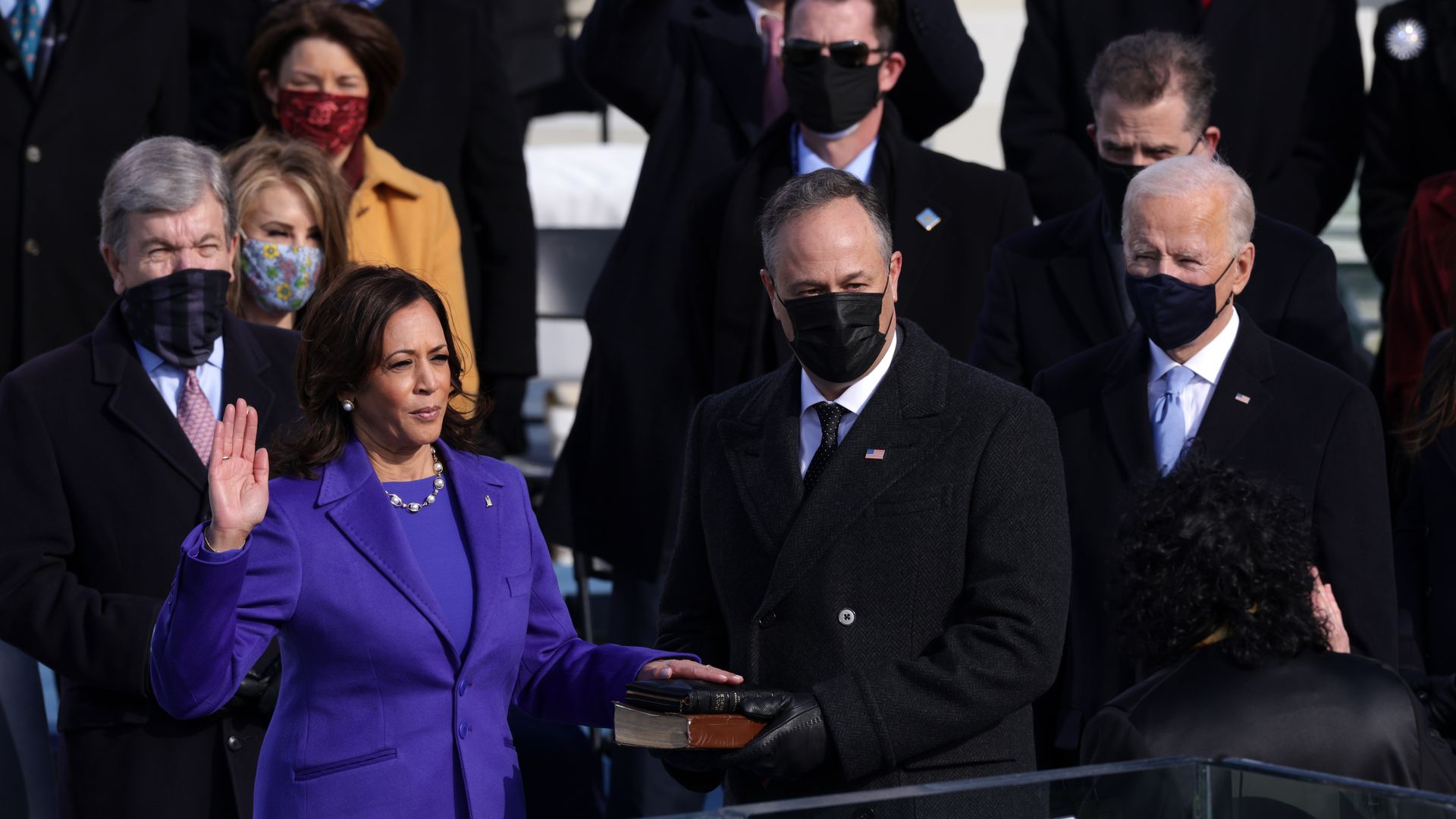 Kamala Harris is sworn in