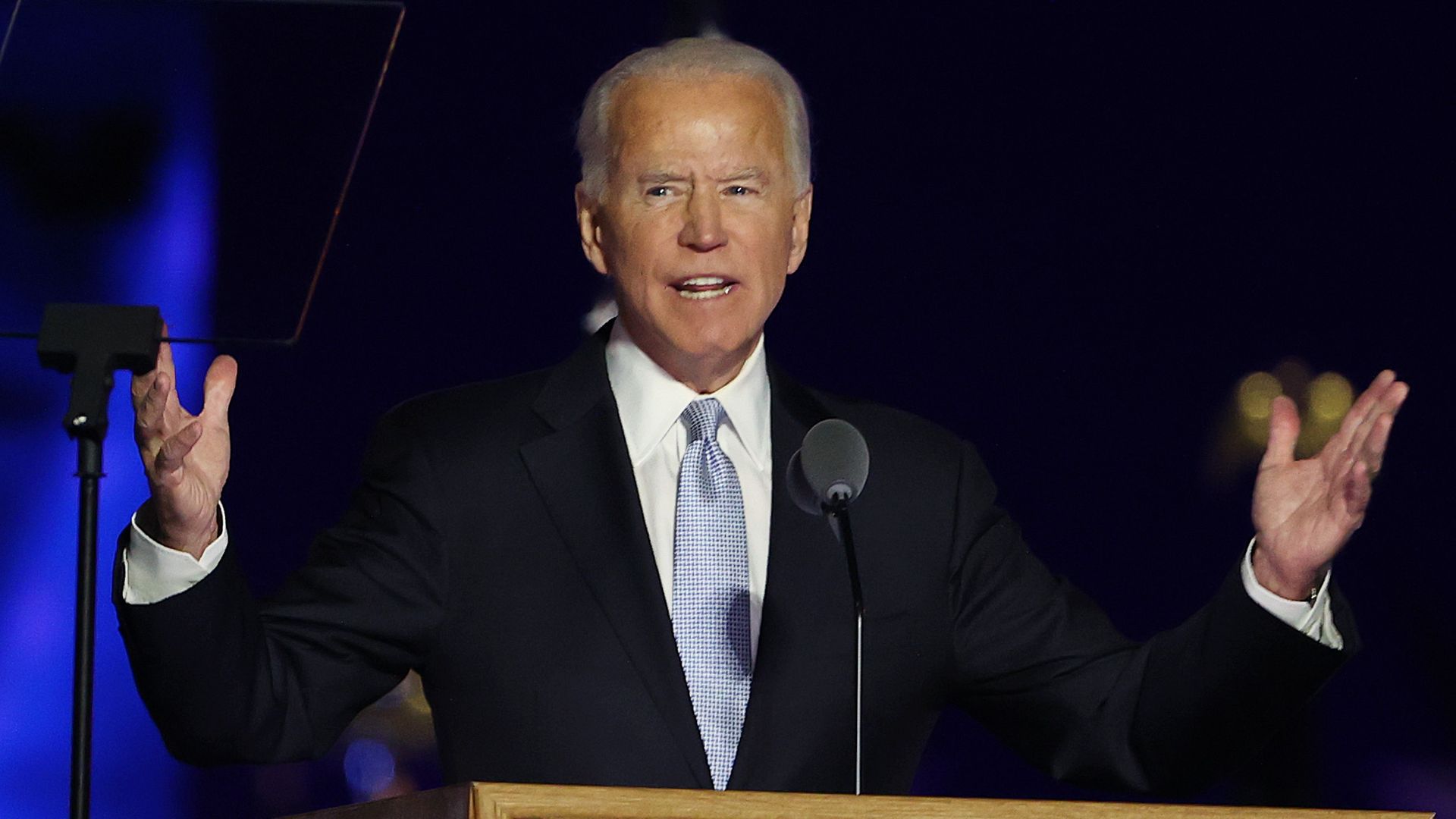 Joe Biden delivers his victory speech