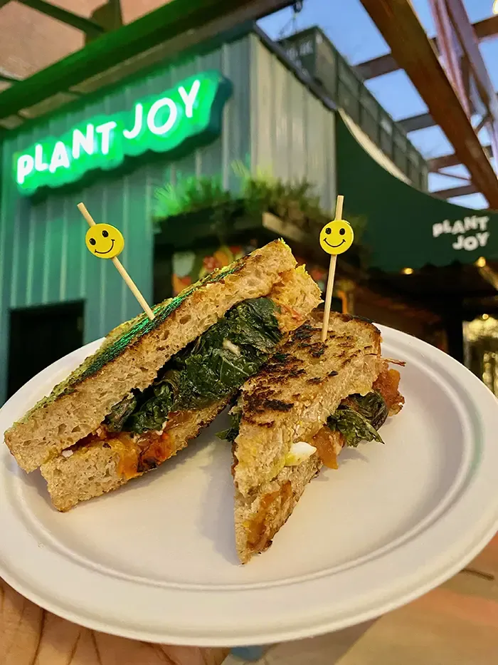 Plant Joy, Vegan, Camp North End, sandwich