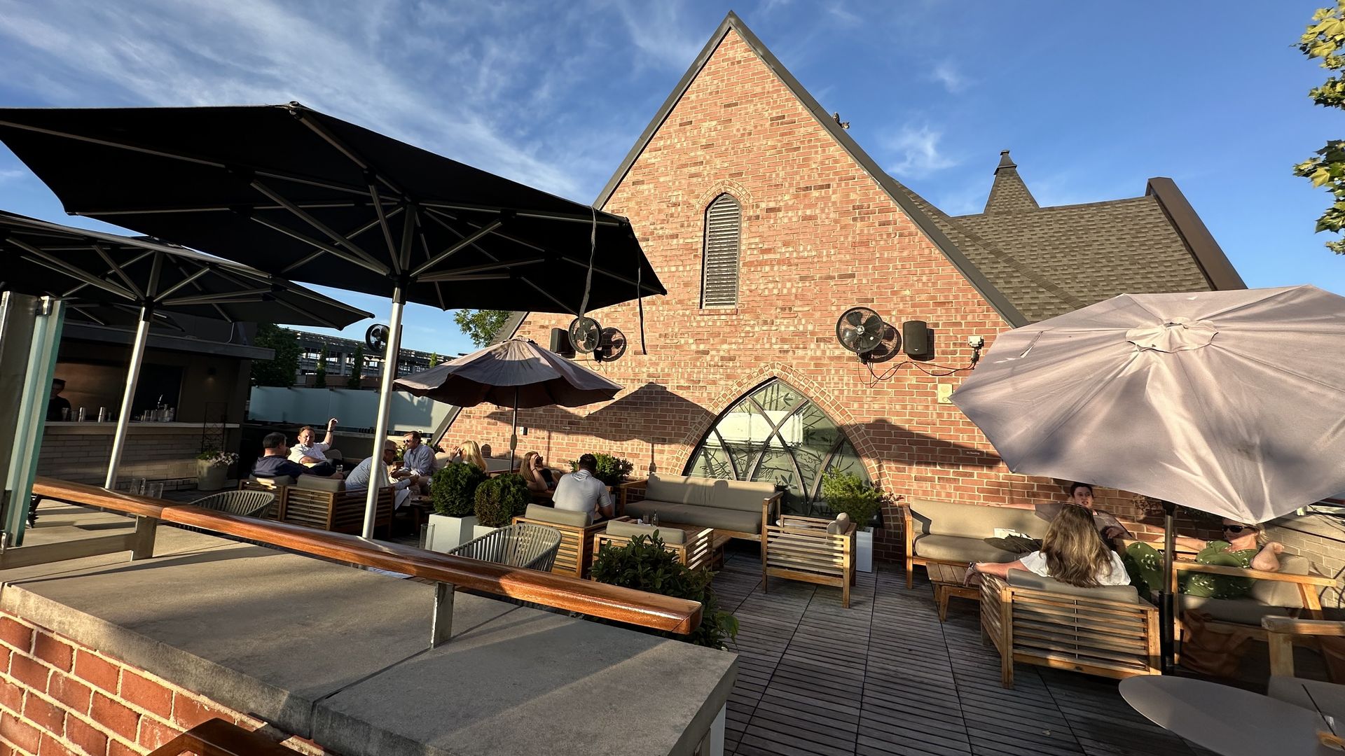 photo of patio at preacher's son