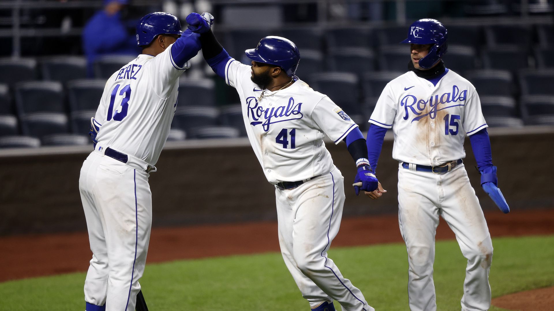 Royals celebrating