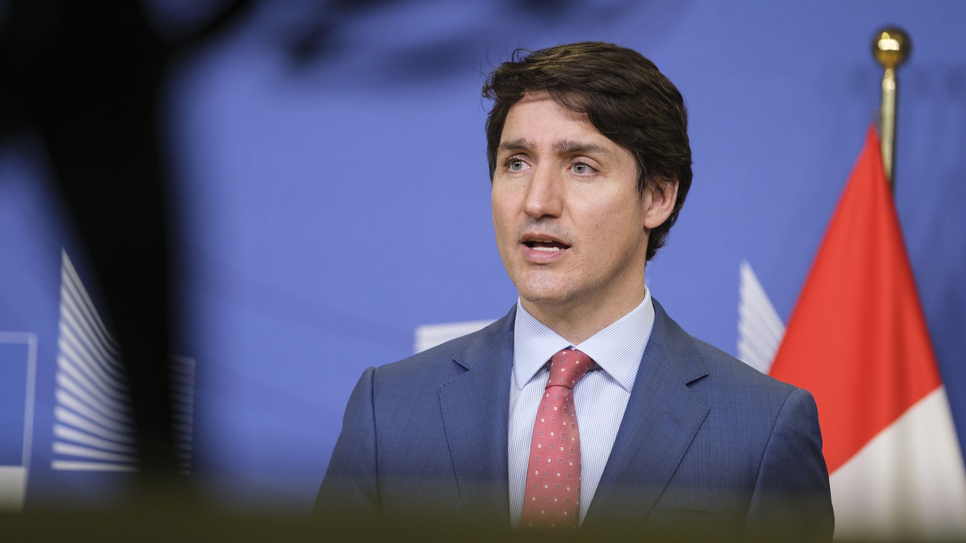 Photo of Justin Trudeau speaking