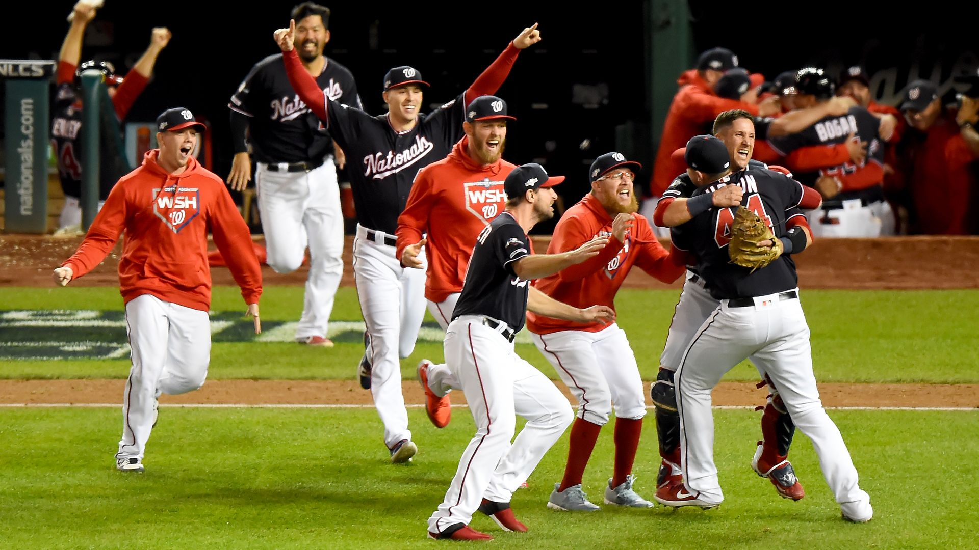 Nationals celebrating
