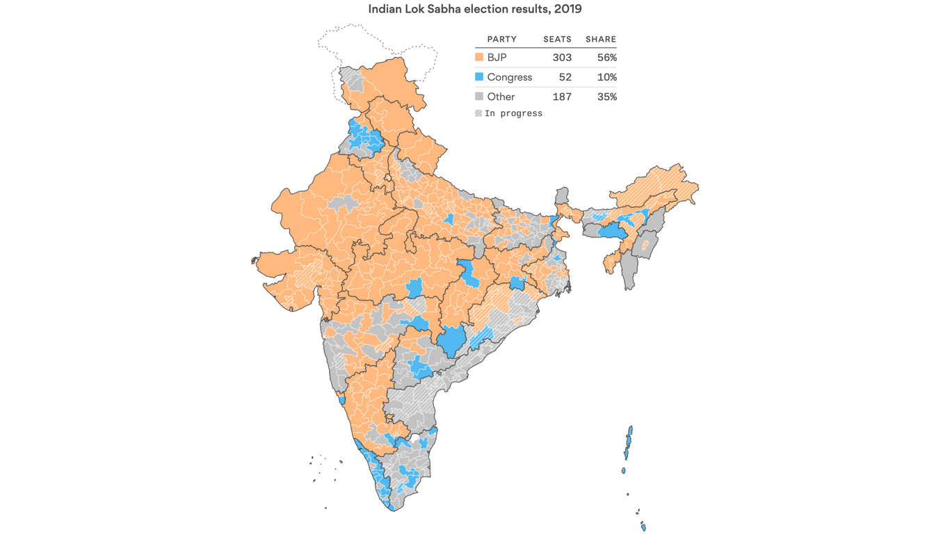 India election map: Narendra Modi crushes all competition