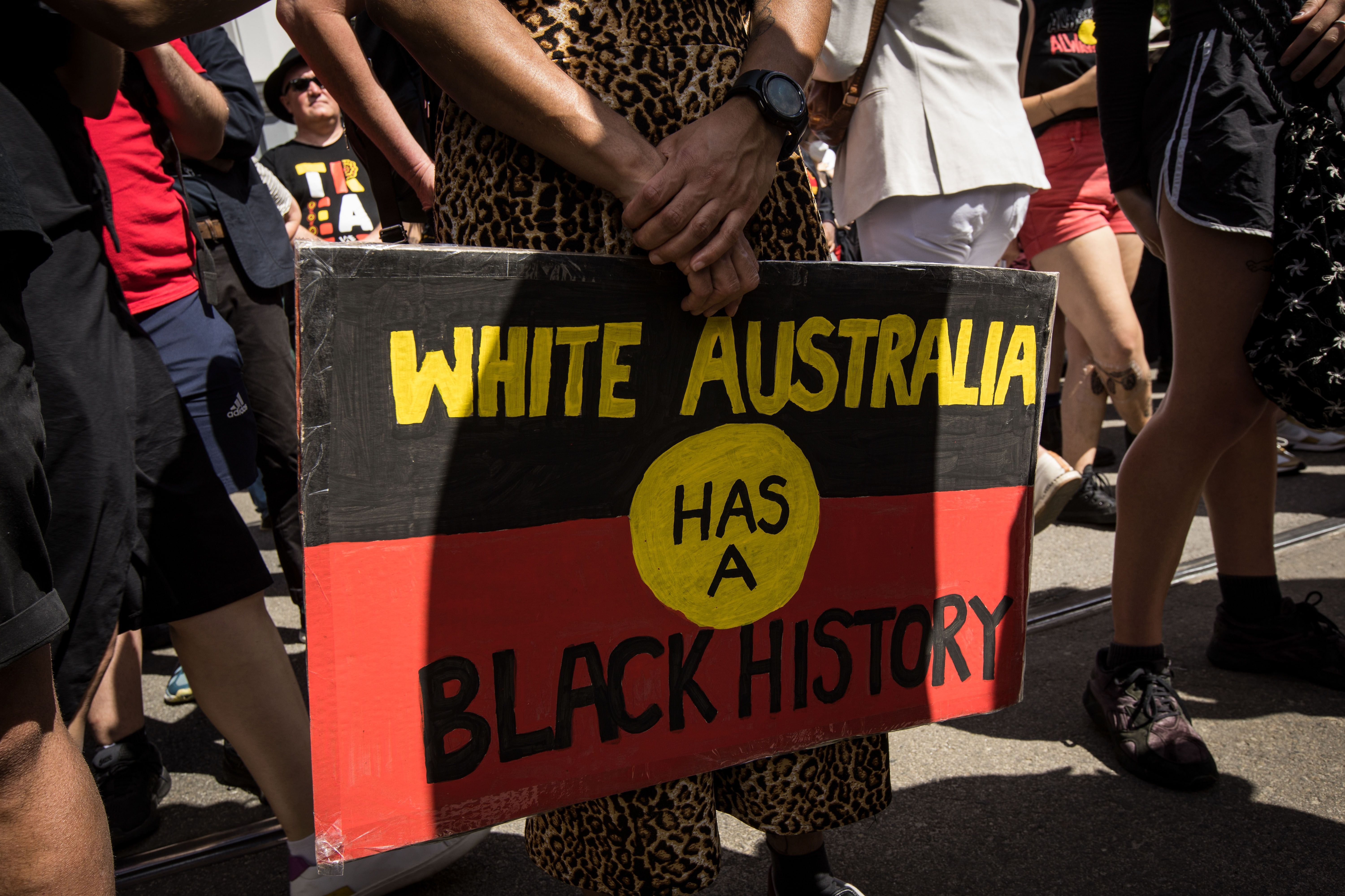 Photos: Australia "Invasion Day" Rallies Protest Controversial Holiday