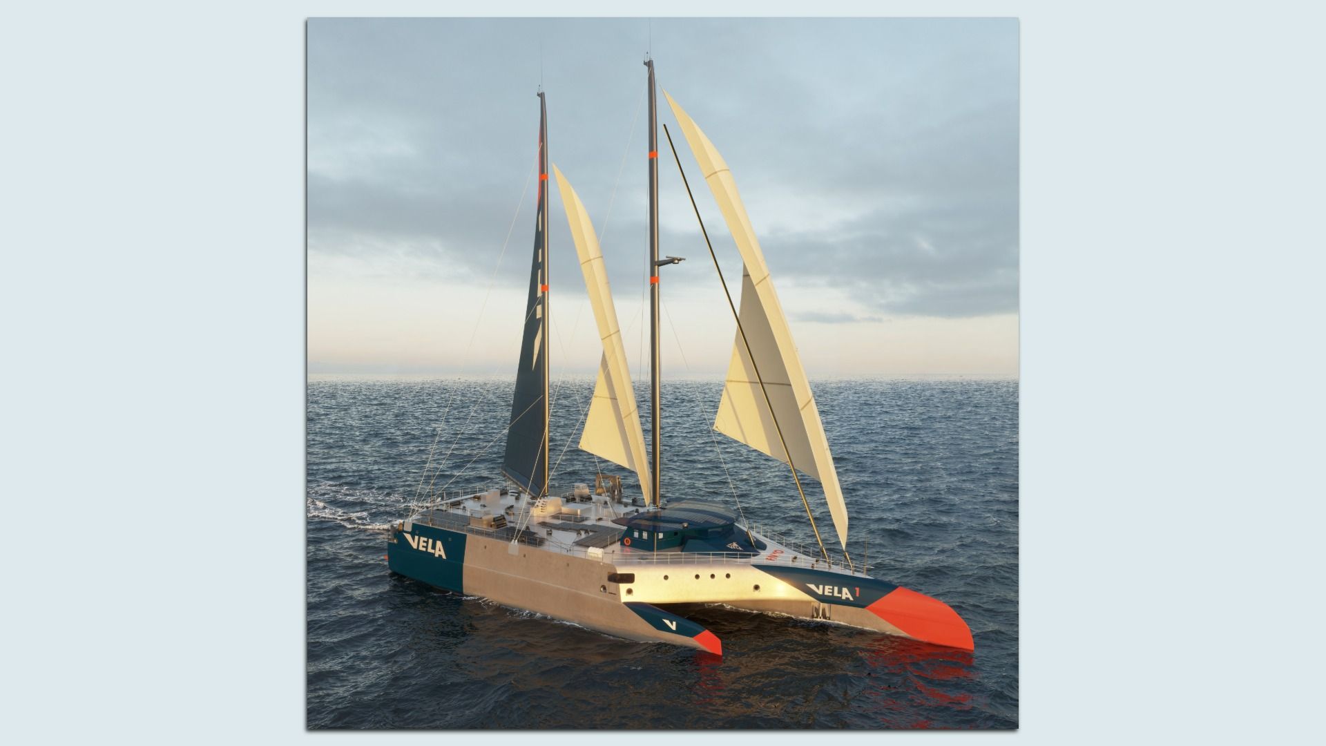 Image of a wind-powered ocean shipping freighter
