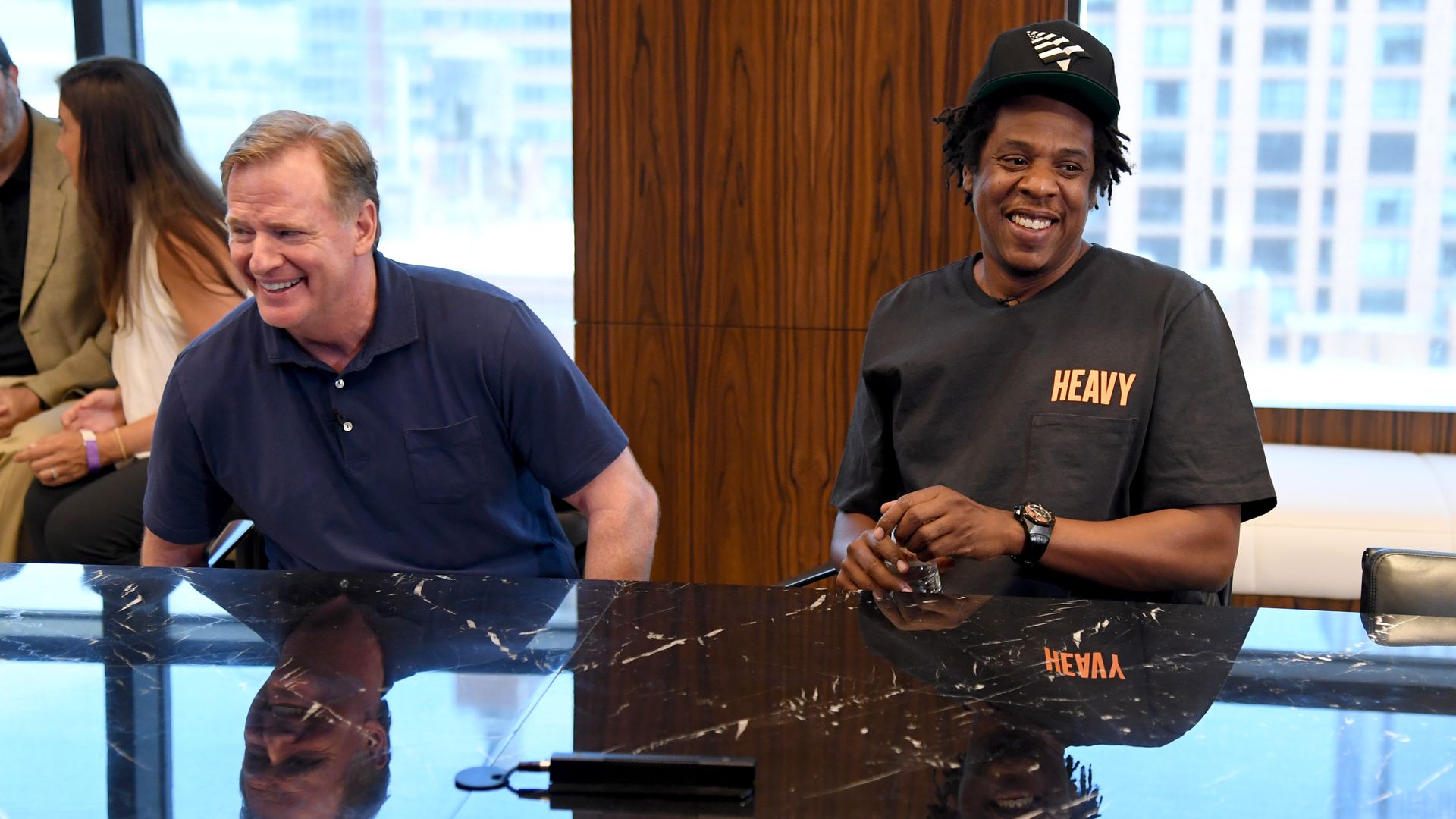 Jay Z and Roger Goodell