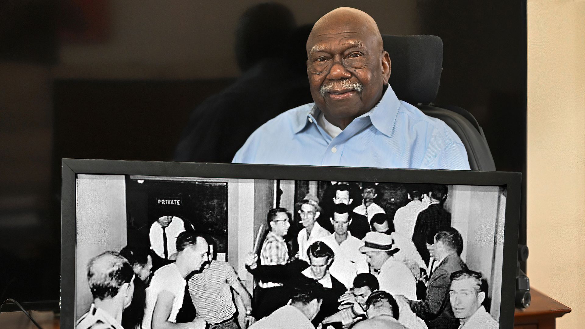  Charles Person at his home in Fayetteville, Georgia on March 08, 2024.