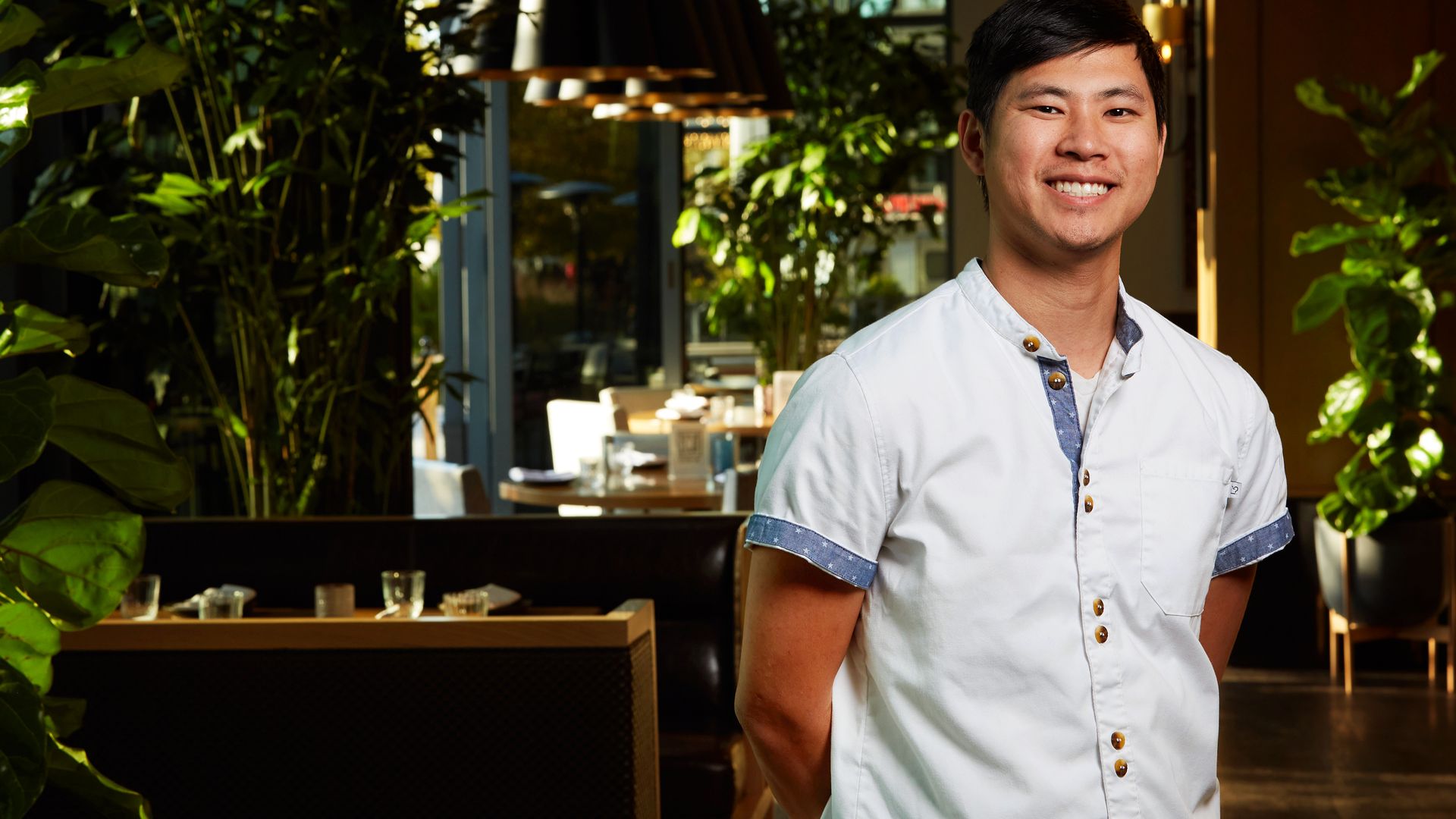 Chef Kevin Tien at now-closed Moon Rabbit
