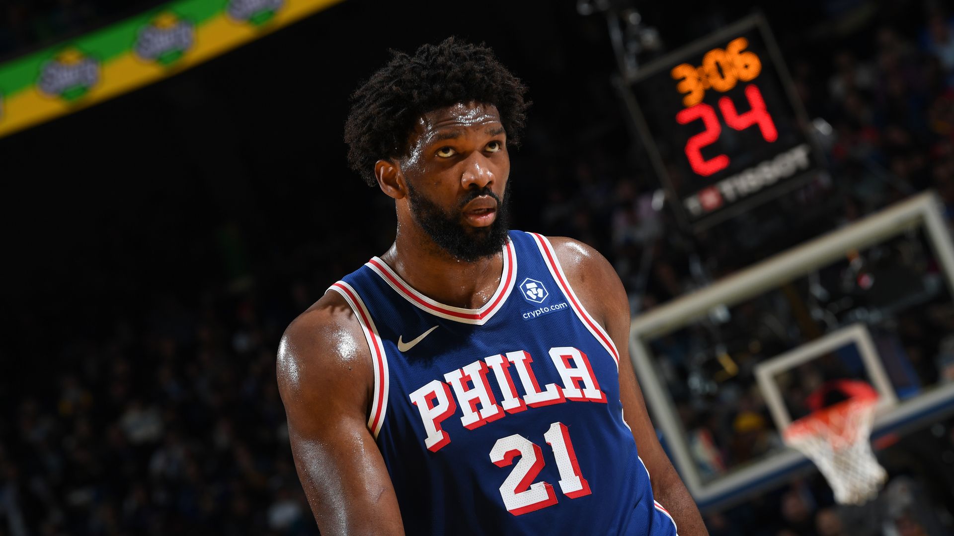 Sixers center Joel Embiid