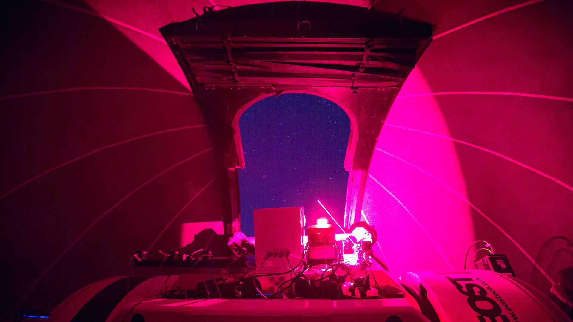 A telescope in a quantum communication ground station in Xinglong, China