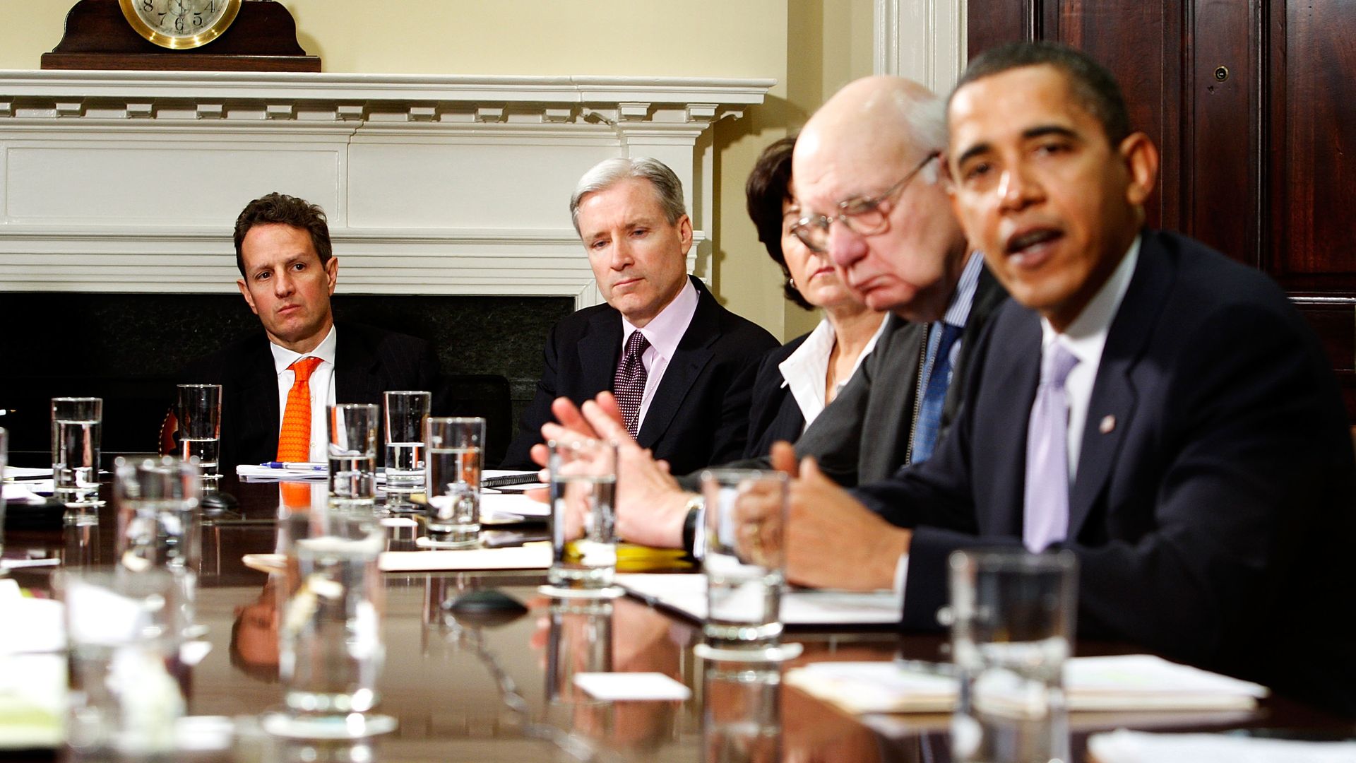 Mark Gallogly is seen in a photo near President Obama.