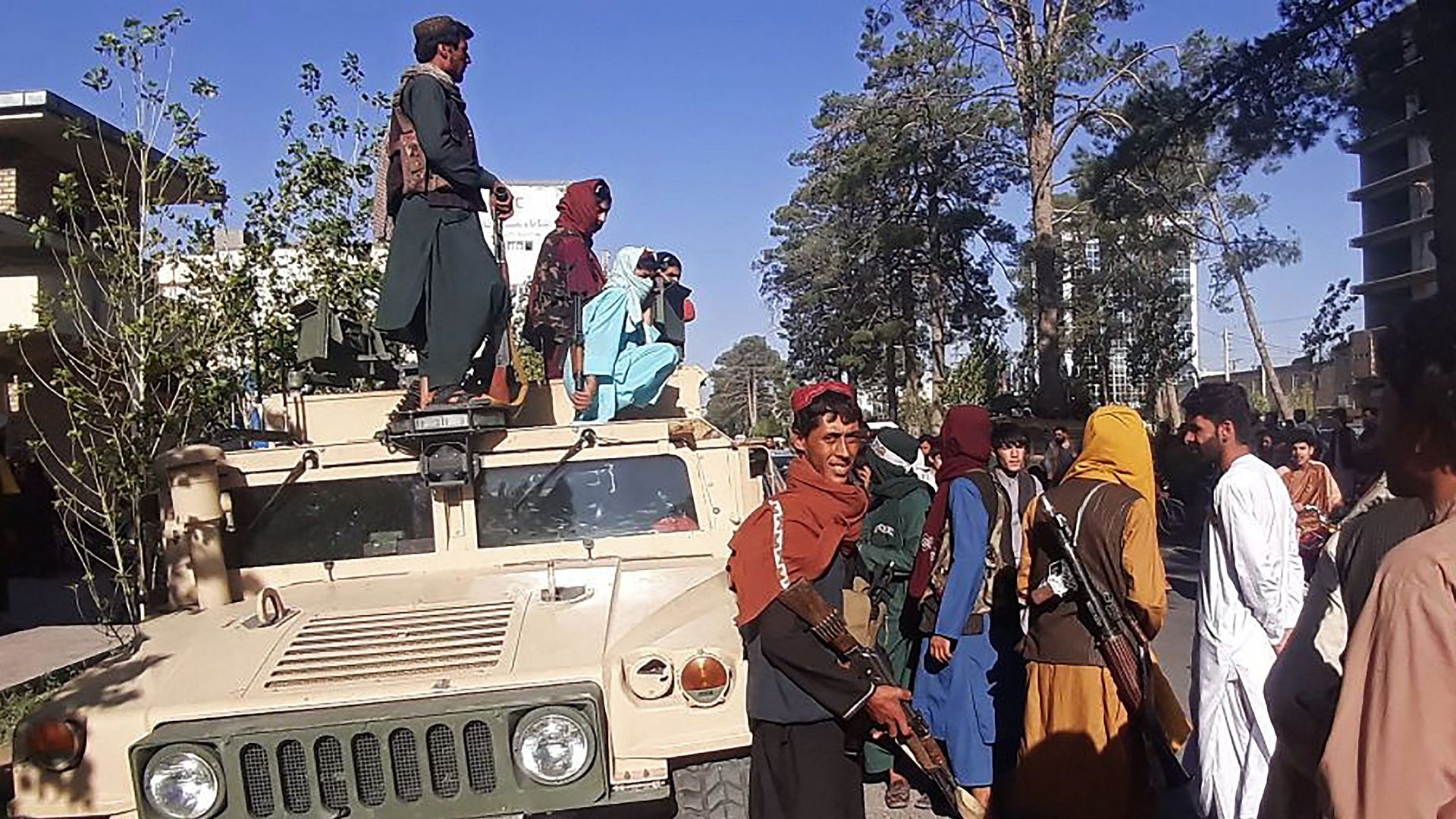 Taliban fighters in Herat