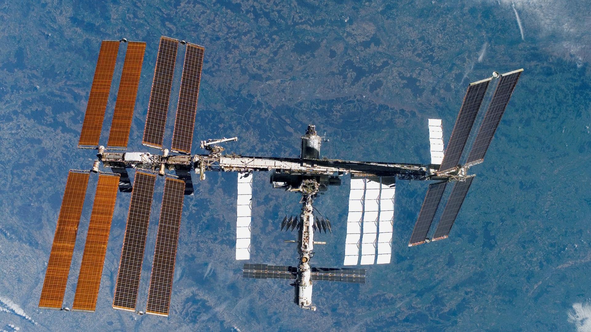 The International Space Station seen above Earth