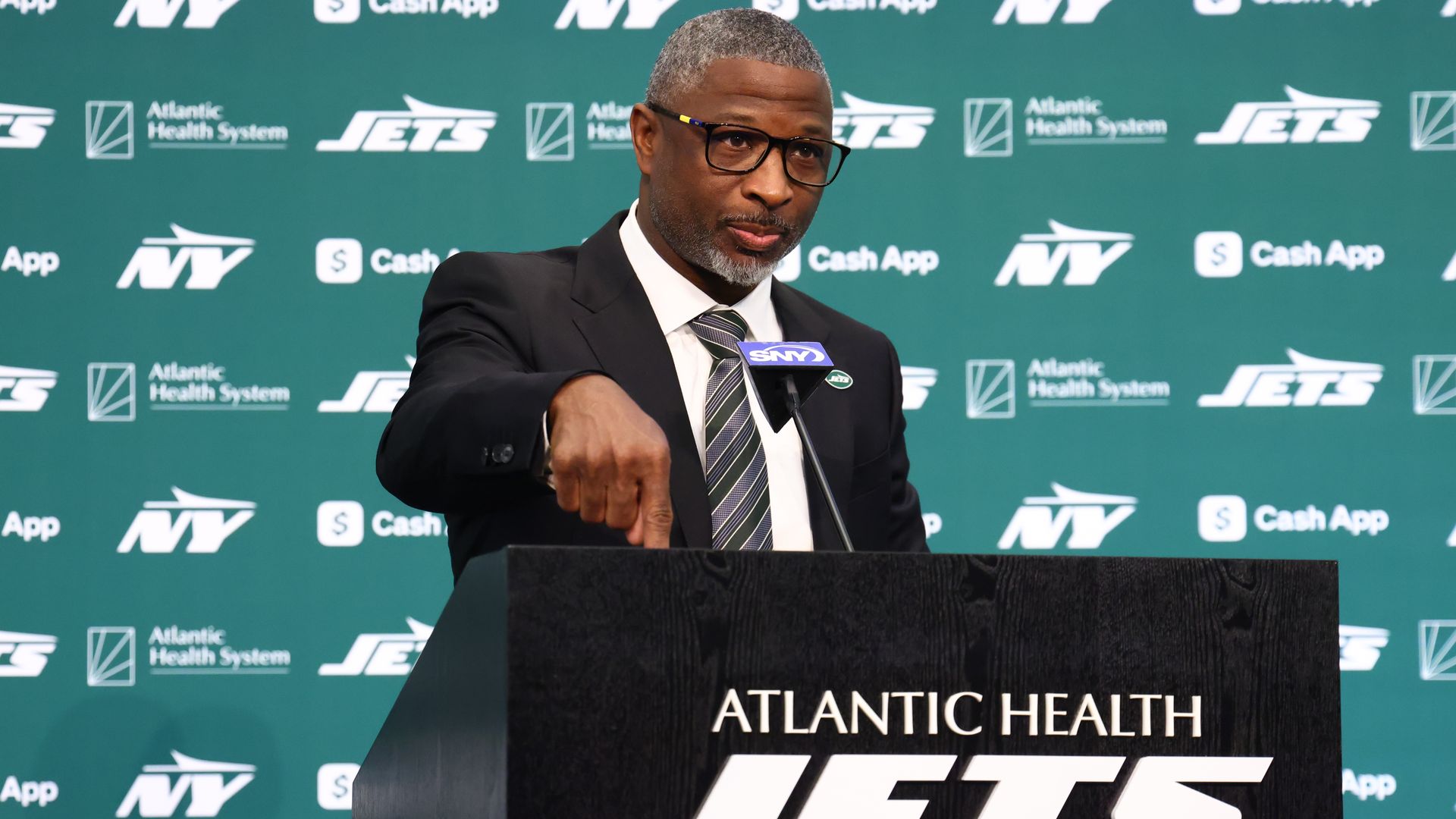 New Jets head coach Aaron Glenn. Photo: Ed Mulholland/Getty Images