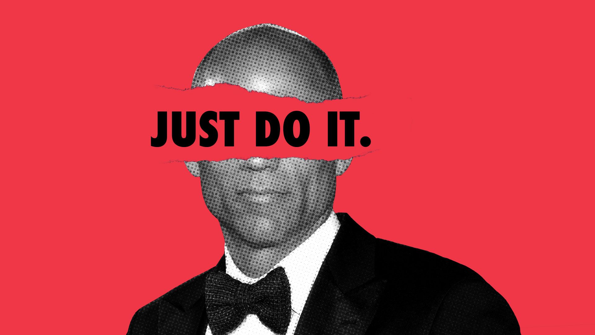 Illustration of Michael Avenatti with "Just do it" written across his face