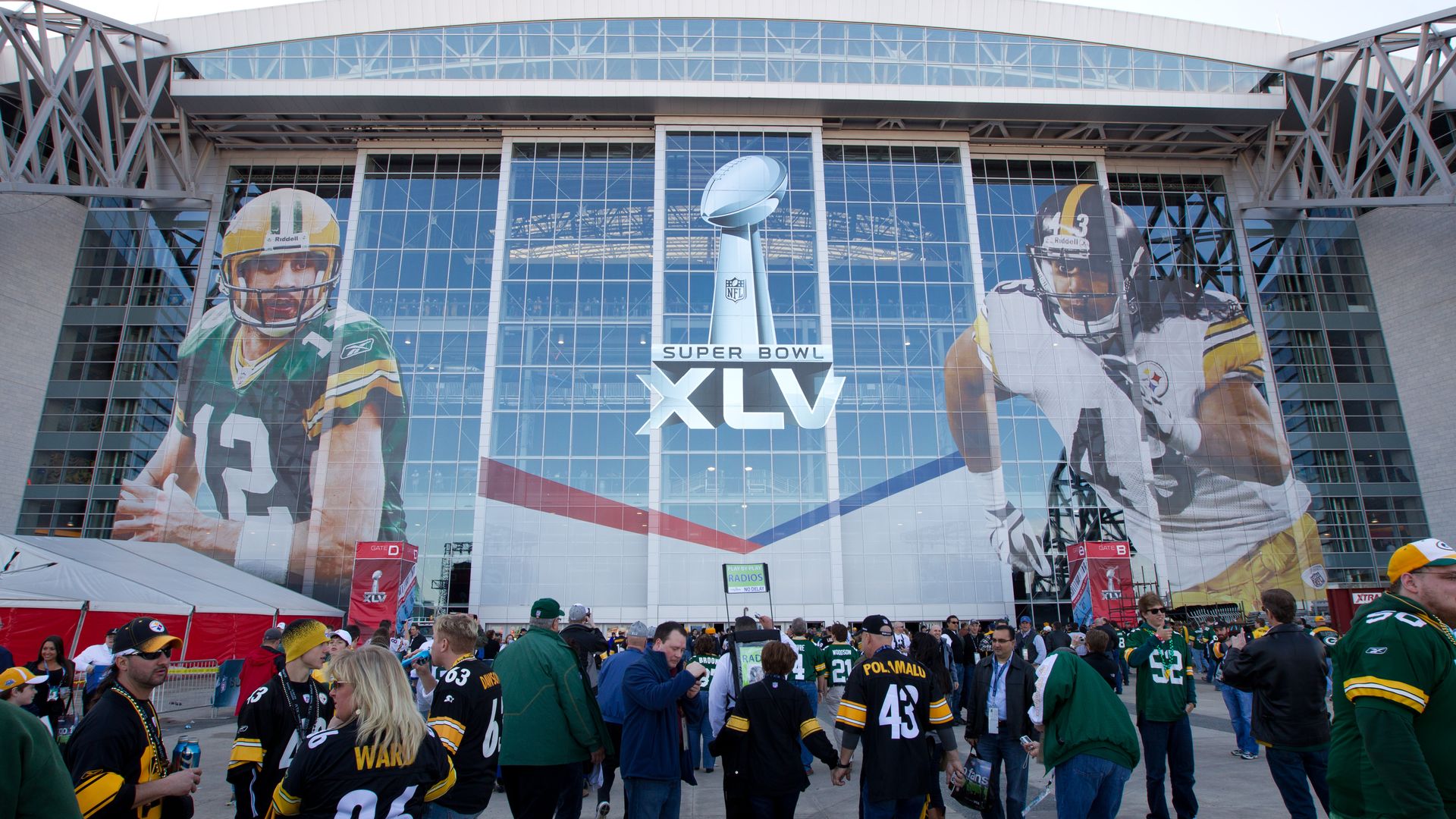 A photo from the 2011 showing Cowboys Stadium