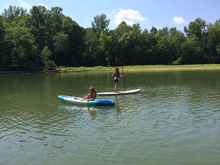 kayak and paddleboard at the whitewater center
