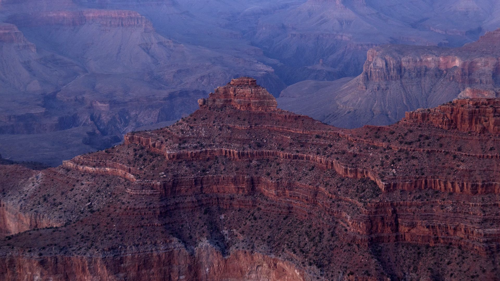 View from Mather Point on the South Rim of Grand Canyon National Park.