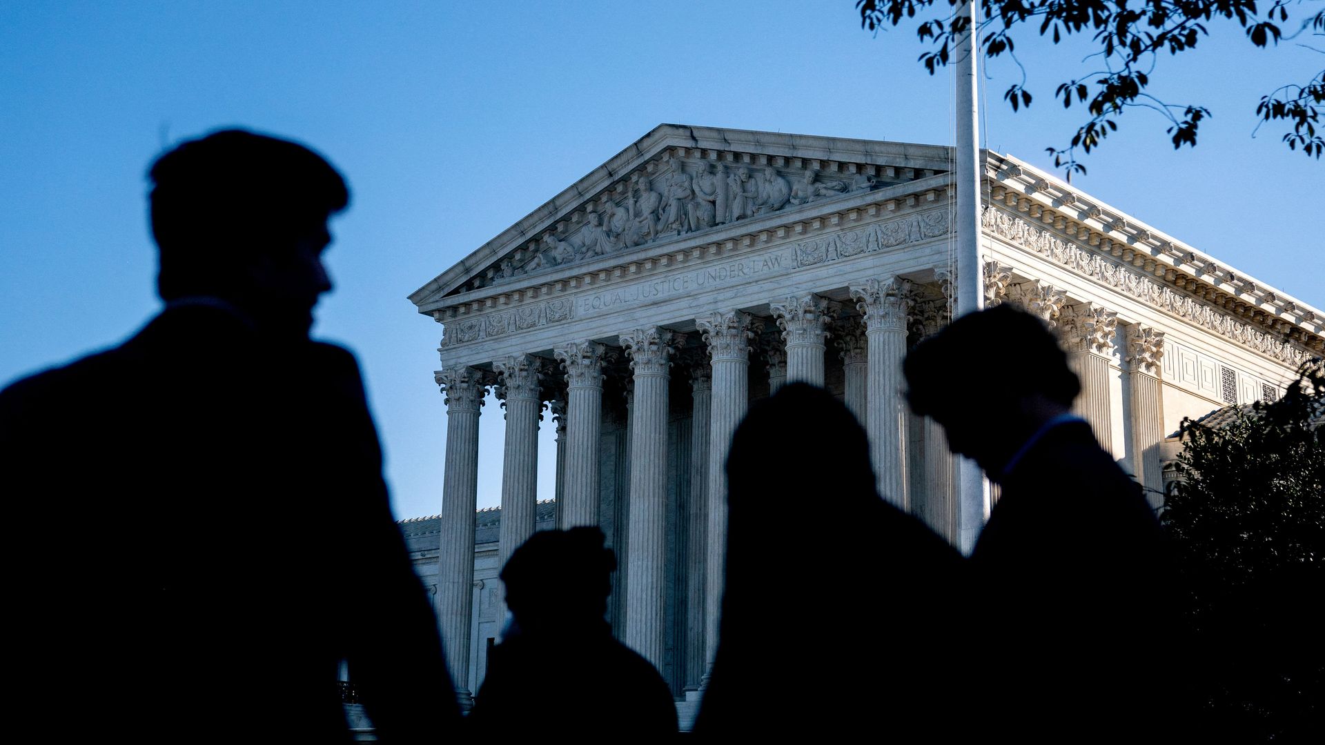 People outside the Supreme Court in Washington, D.C., on Oct. 11.