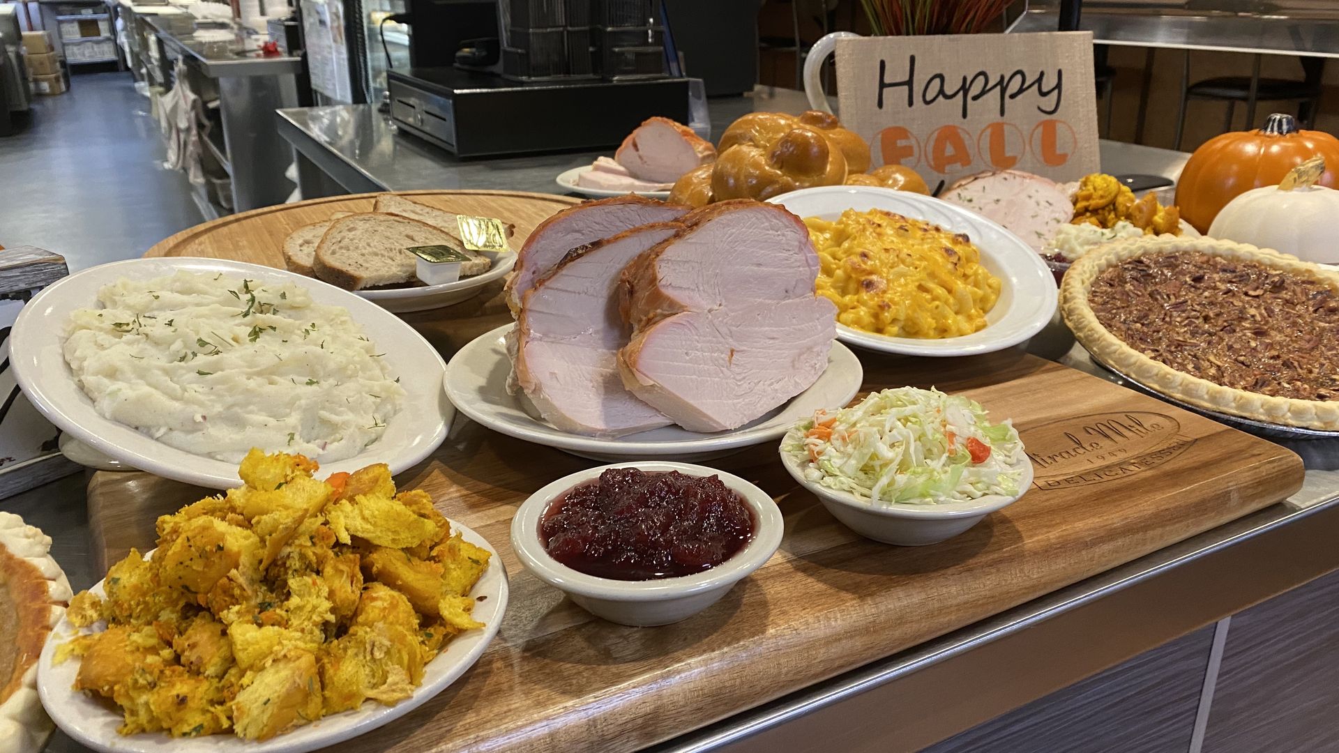 A Thanksgiving feast.