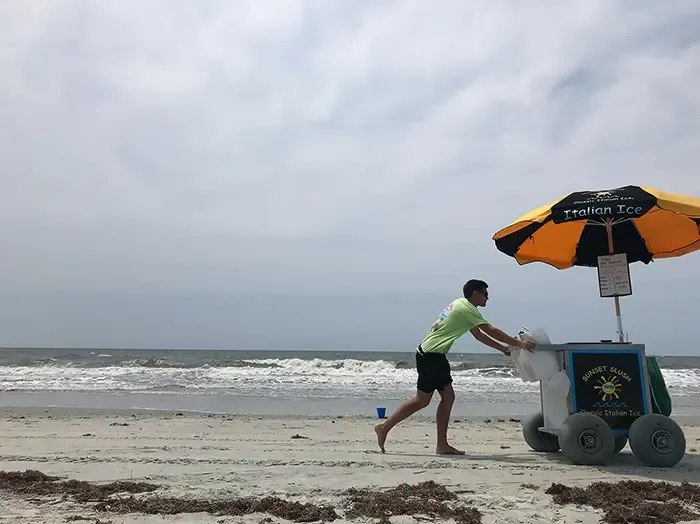 Sunset Slush cart at Ocean Isle Beach
