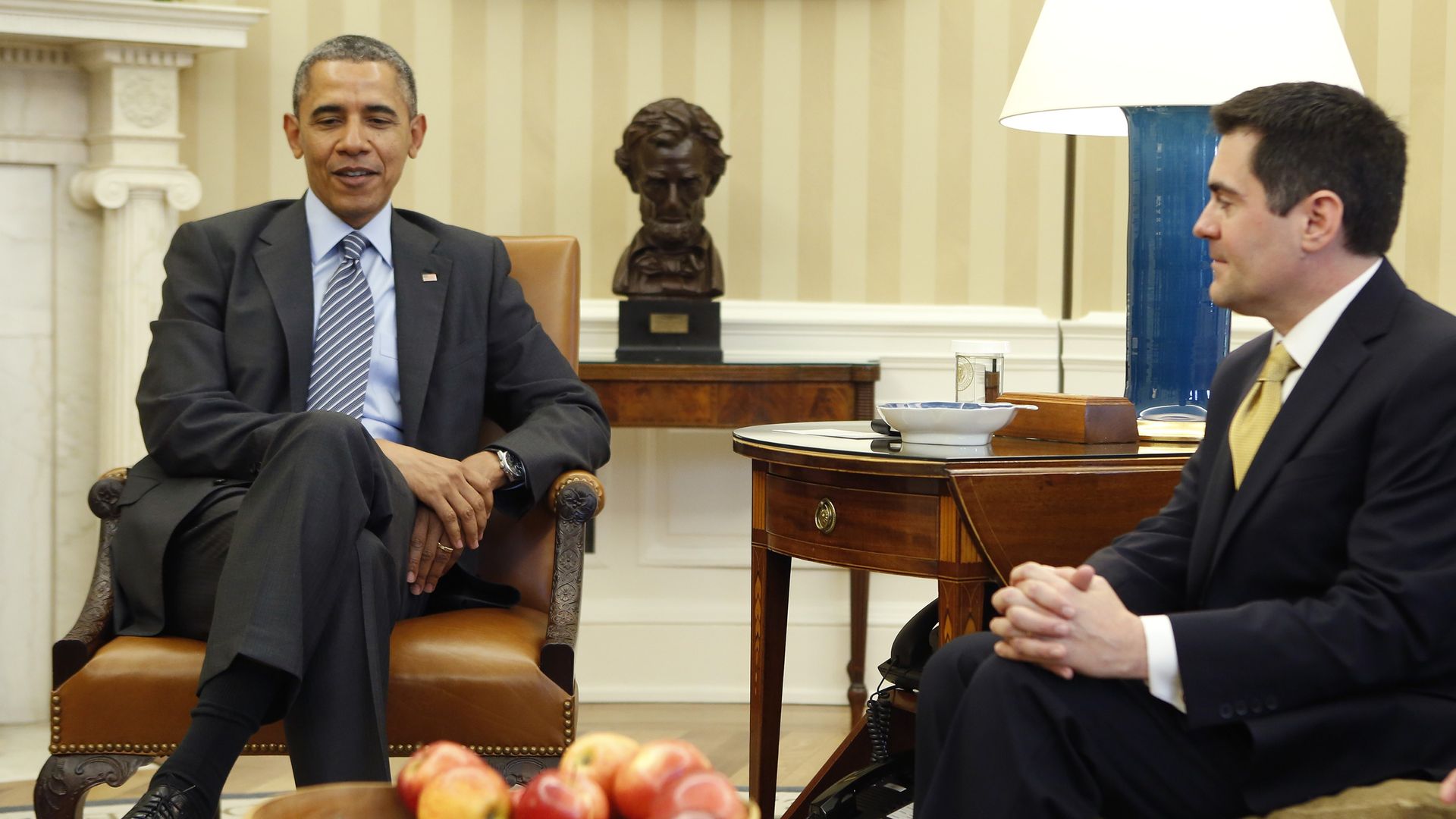 Picture of Russell Moore meeting with former President Obama in the oval office in 2019