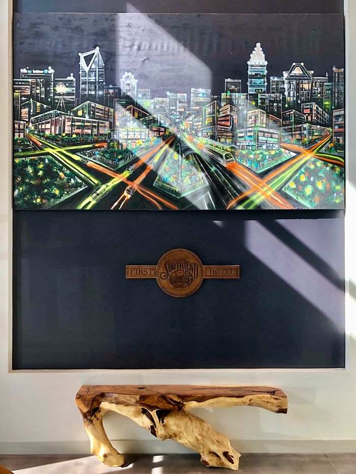 lobby art holiday inn express south end