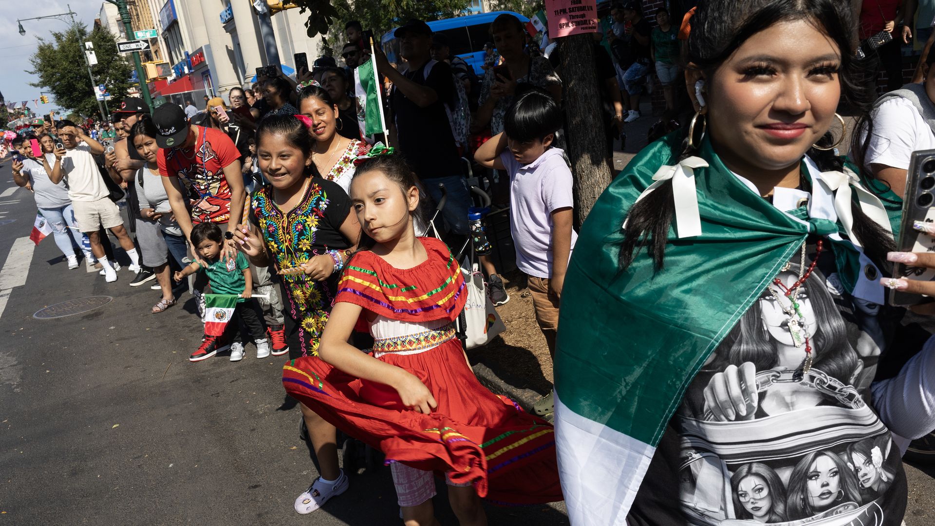 Latinas celebrates Mexico Independence Day with a parade down Fifth Avenue, in the Sunset Park neighborhood of the Brooklyn borough of New York City. 